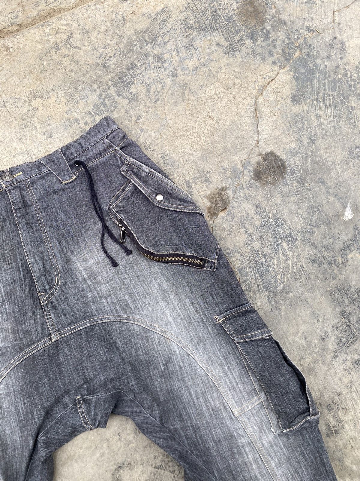 Japanese Brand × PPFM Drop Crotch Baggy Pants Size US 33 - 5 Thumbnail