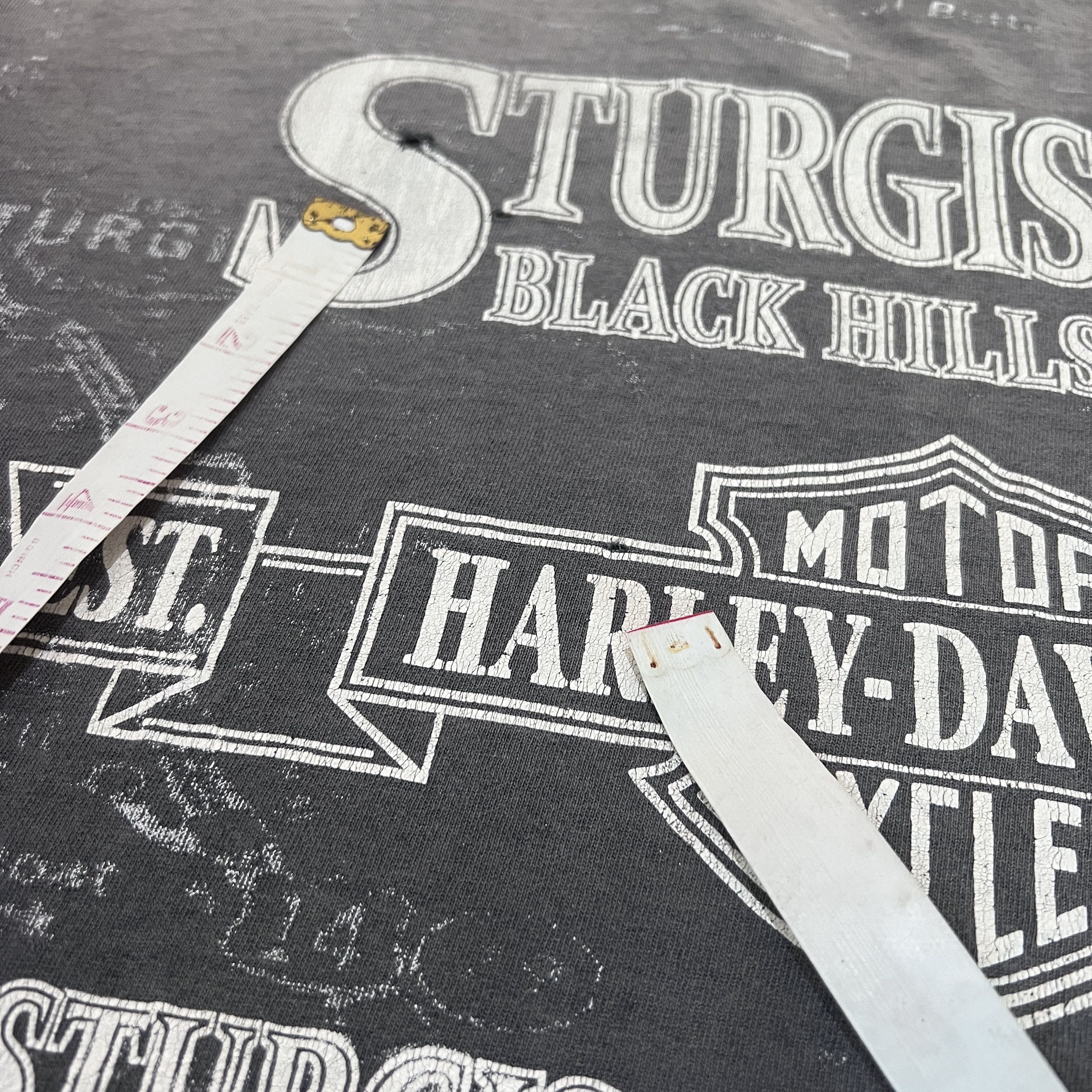Harley Davidson Vintage 90s Harley Davidson All Over Print XL Thrashed Faded Size US XL / EU 56 / 4 - 17 Thumbnail