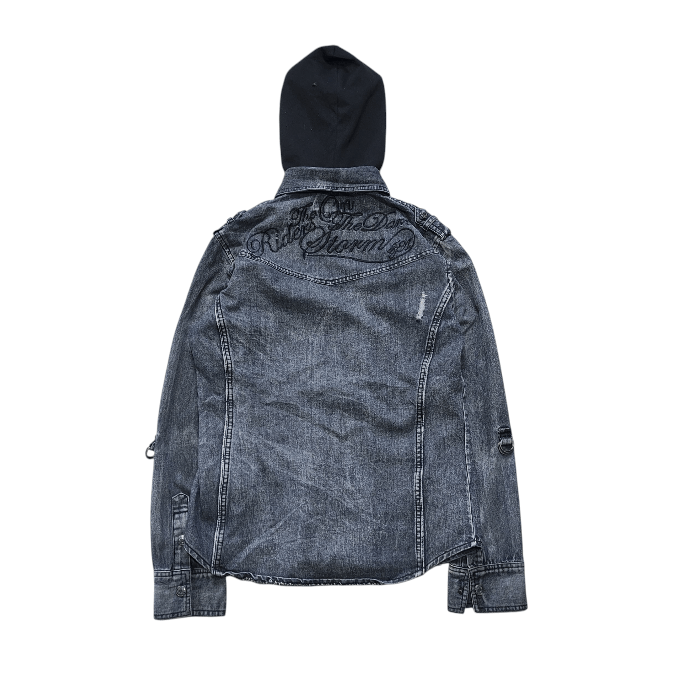 In The Attic In The Attic denim hooded Washed distresed Size US M / EU 48-50 / 2 - 3 Thumbnail