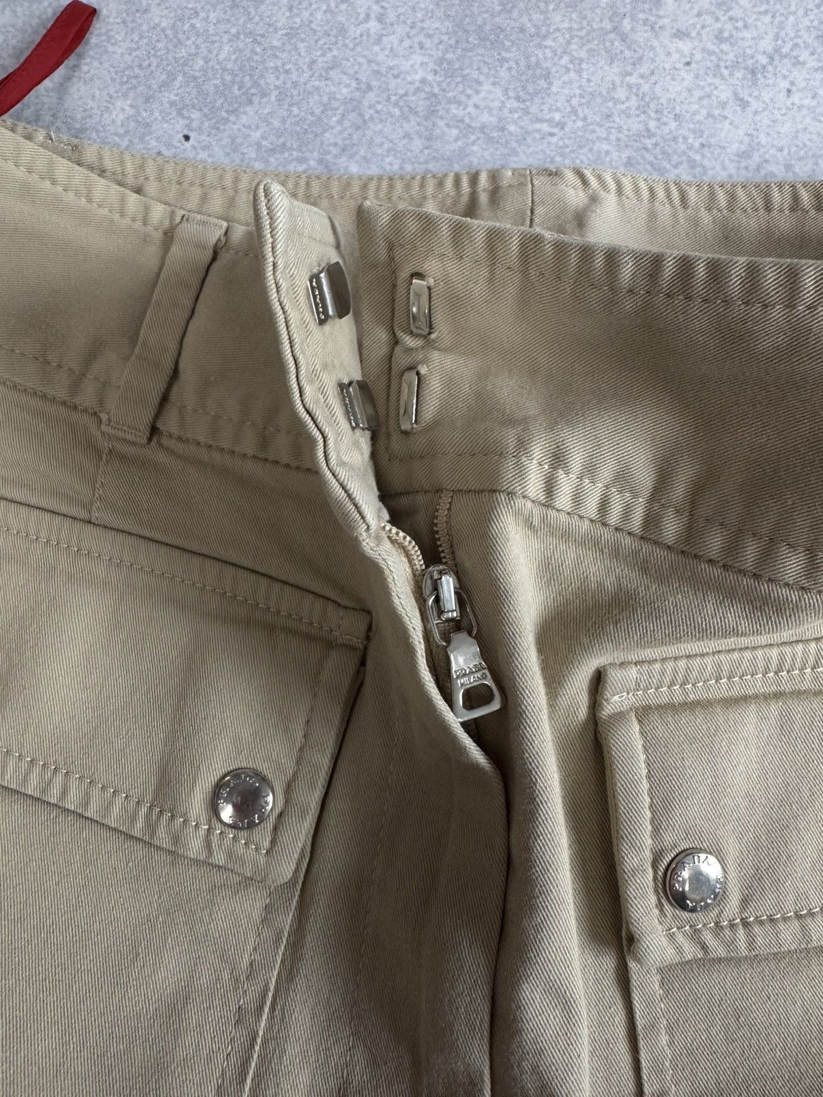 Prada Archive Prada Double Front Pocket Pants Red Tab Size 28" / US 6 / IT 42 - 7 Thumbnail