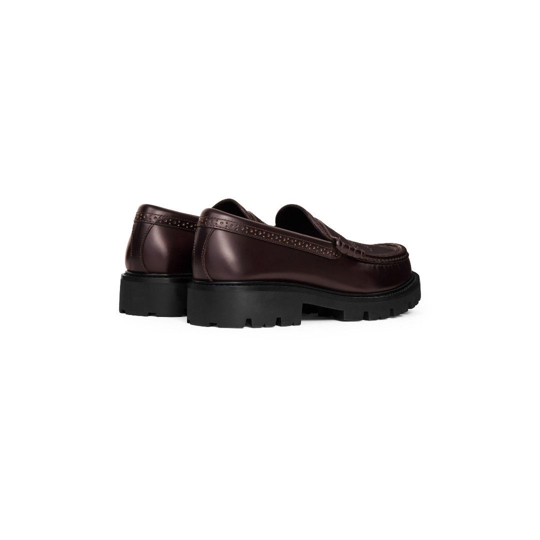 Celine o1bcso1str0625 356733602C Loafers in Burgundy Size US 10 / IT 40 - 3 Thumbnail