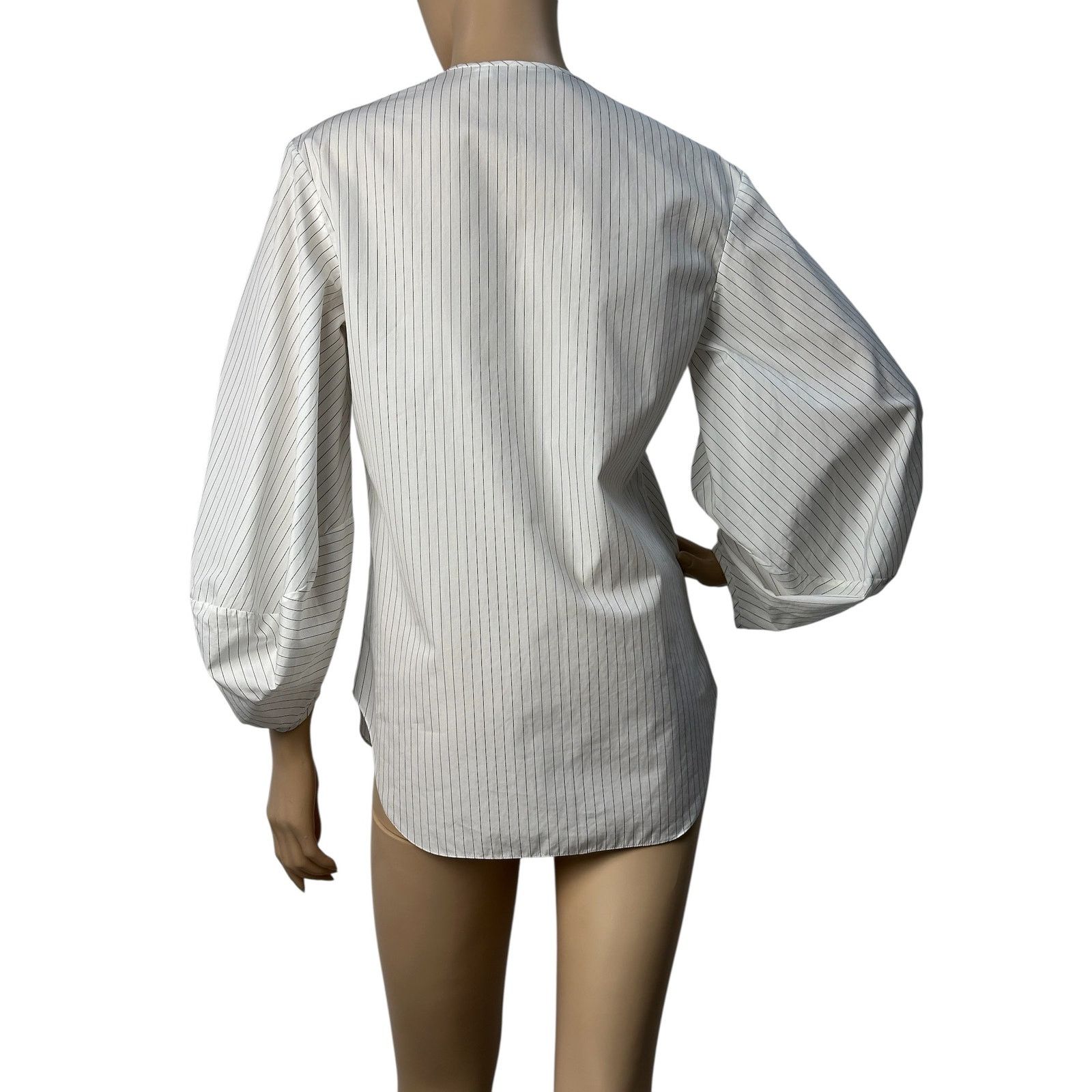 Dior Christian Dior Striped Voluminous Sleeves Shirt Sz.36 Size XS / US 0-2 / IT 36-38 - 2 Thumbnail