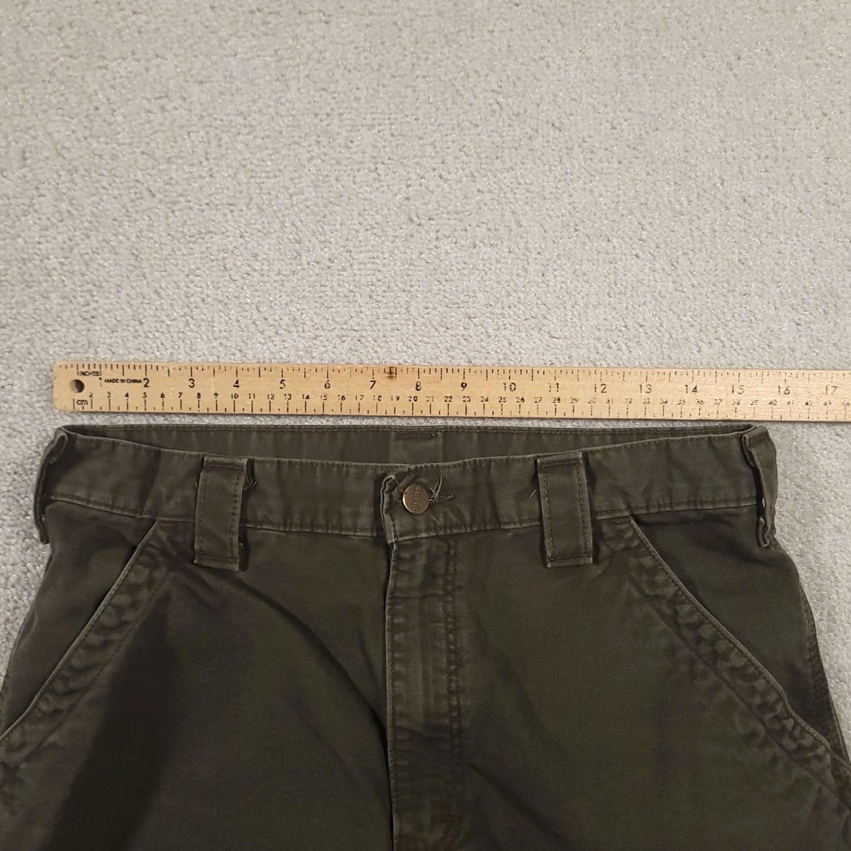 Carhartt Carhartt Pants Mens 32x35 Green Carpenter Work Utility Hammer Loop Canvas Rugged Size US 32 / EU 48 - 5 Thumbnail