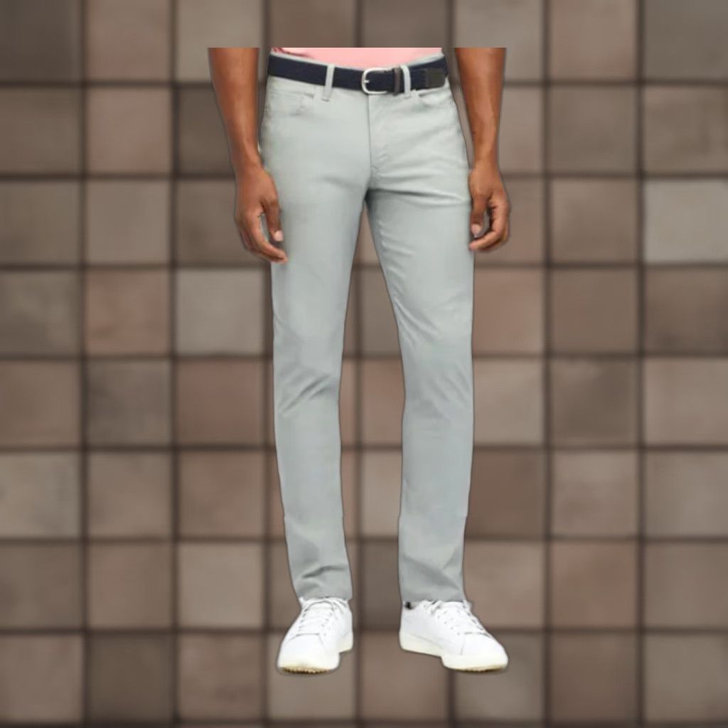 Bonobos VINTAGE Bonobos Mens Lightweight Slim 5-Pocket Golf Pants in Heather Green-Size 33/32 Size US 33 - 1 Thumbnail