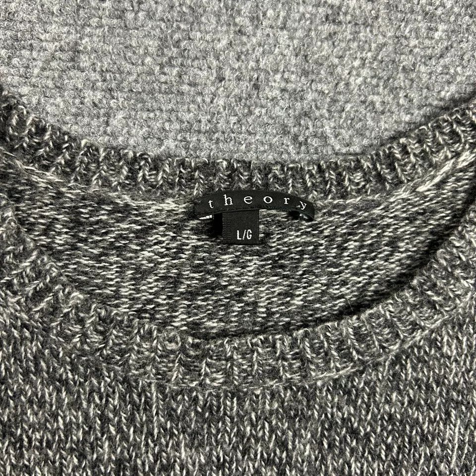Theory Theory Sweater Womens Large Knit Crew Neck Jumper 100% Wool Size L / US 10 / IT 46 - 3 Thumbnail