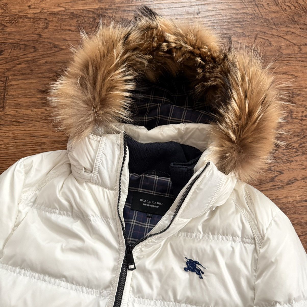Burberry 2000s 🇯🇵 Burberry Black Label Puffer Down Jacket Size US L / EU 52-54 / 3 - 3 Thumbnail