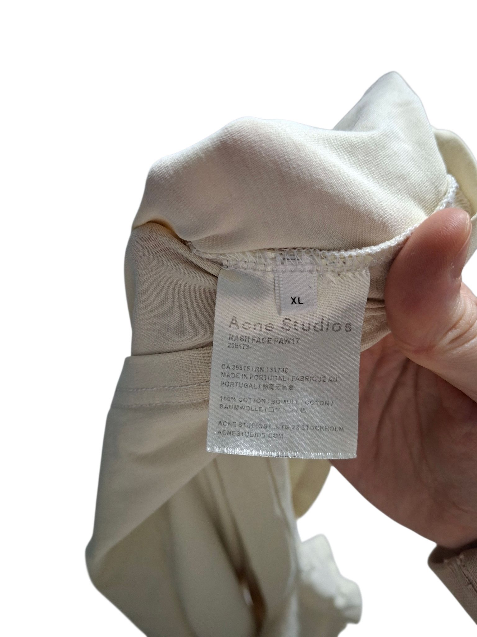 Acne Studios ACNE STUDIOS BIG LOGO LUXURY TEE Size US XL / EU 56 / 4 - 5 Thumbnail