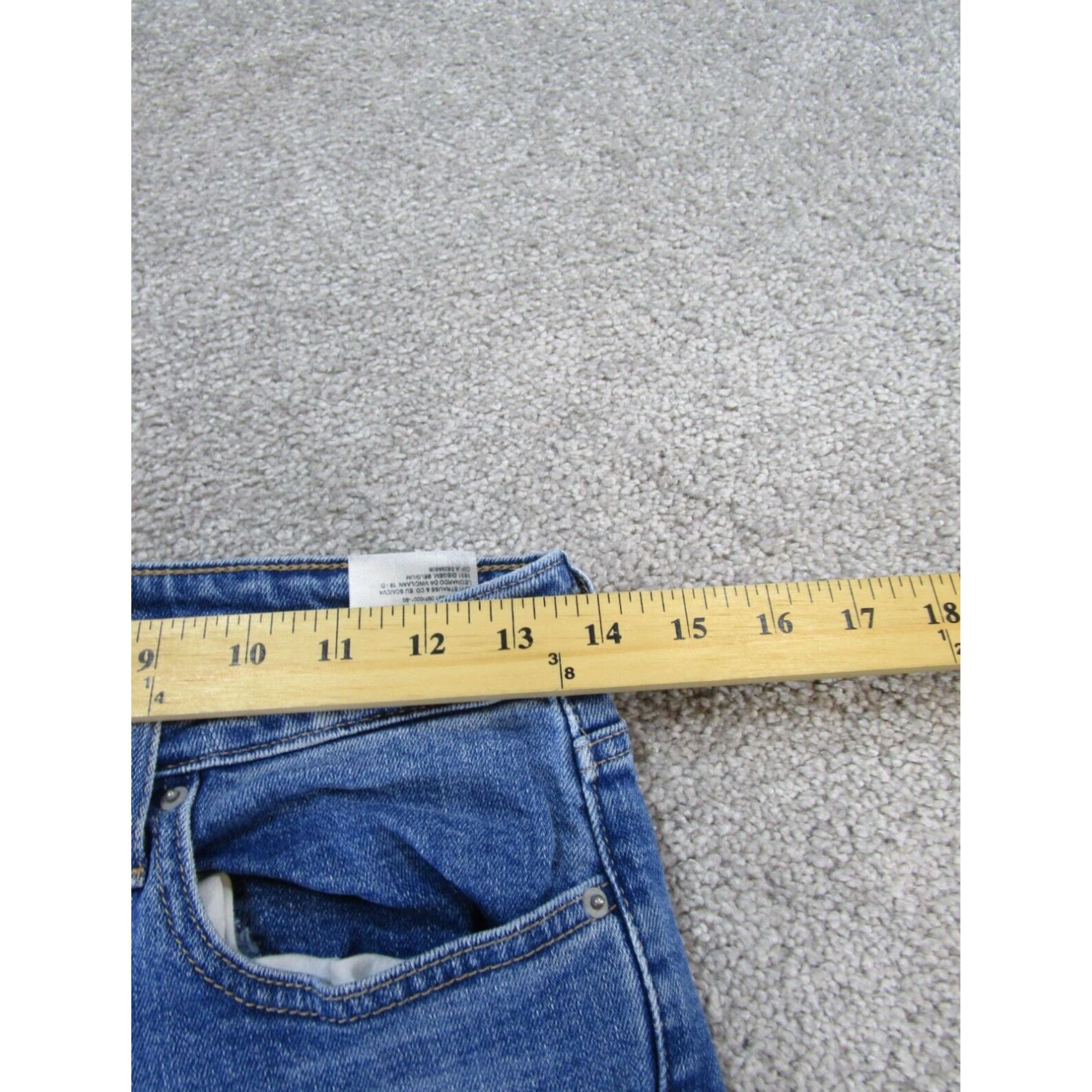 Levi's Levis 721 Skinny Jeans Women's Medium Wash Blue Denim Ripped Mid Rise 27 Size 27" / US 4 / IT 40 - 7 Thumbnail