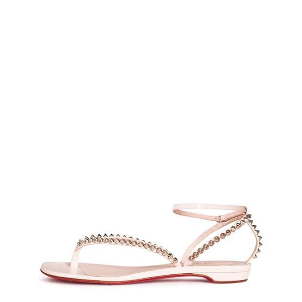 Christian Louboutin So Me Tonguetta Spiked Leather Sandals Size US 8 / IT 38 - 3 Thumbnail