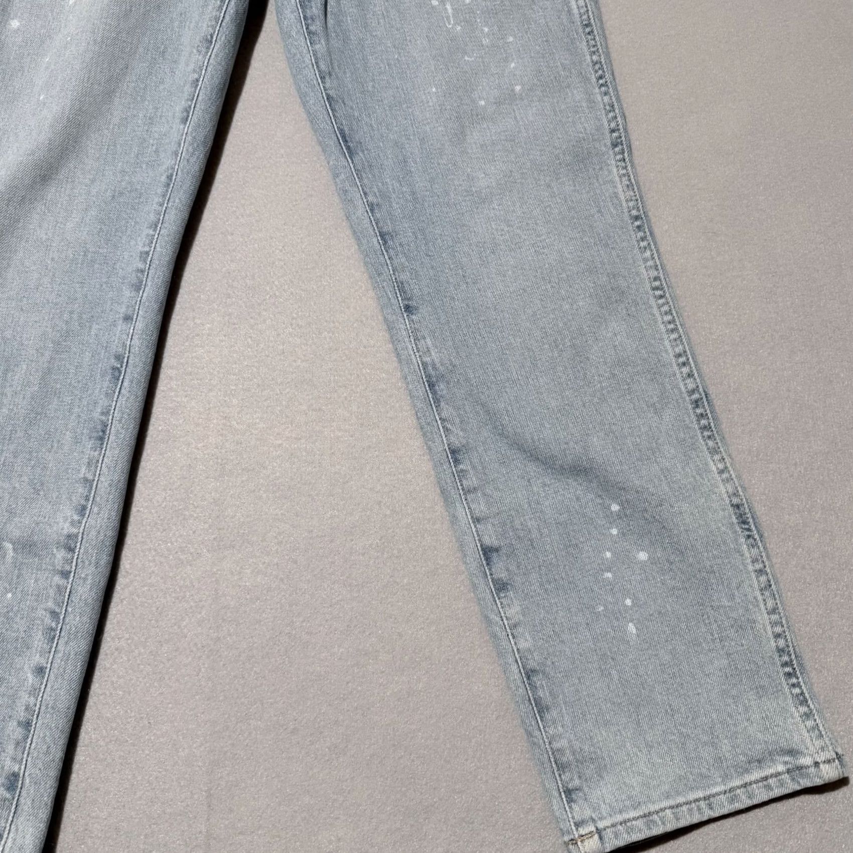 J.Crew J.Crew Jeans Women's Blue Paint Splatter Straight-Leg - 29 Size 29" - 4 Thumbnail