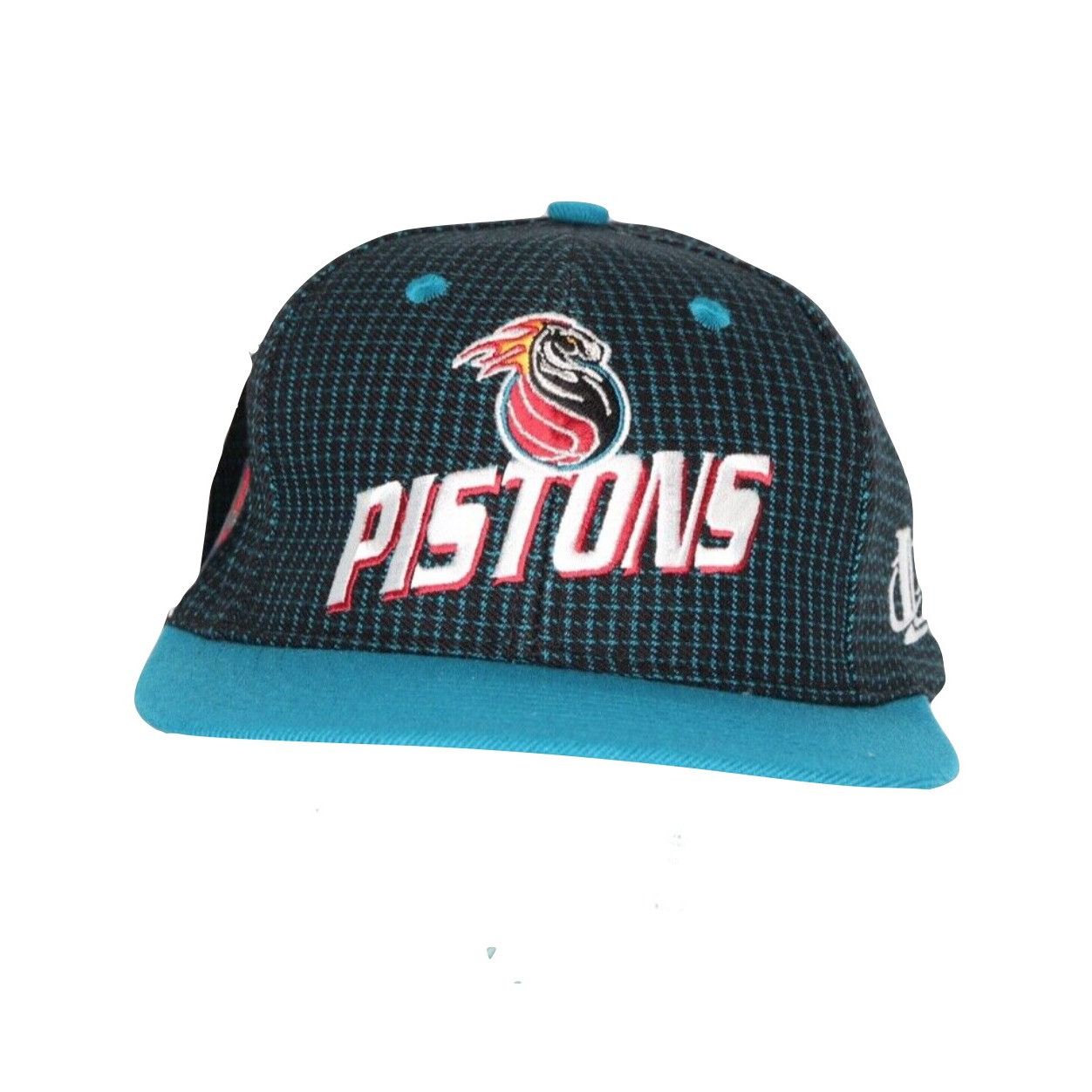 Logo Athletic NOS Vintage 90s Detroit Pistons Basketball Snapback Hat Size ONE SIZE - 1 Thumbnail