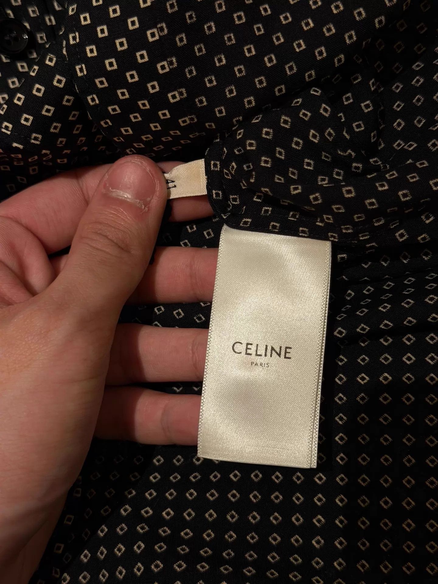 Celine Celine 20FW Block Viscose Pharmacy Collar Shirt Size 41 Size US L / EU 52-54 / 3 - 7 Thumbnail