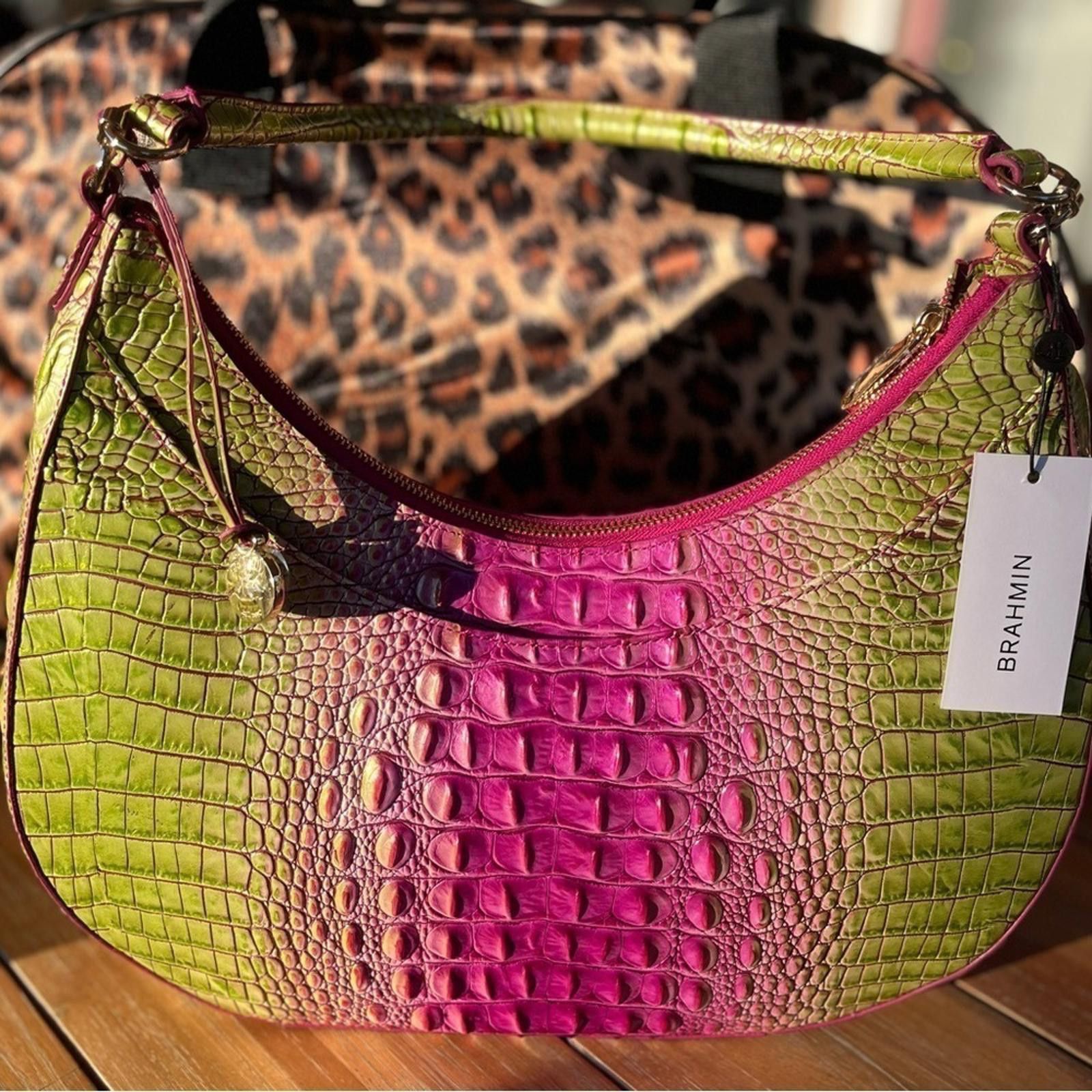 BRAHMIN Brahmin Bekka Limeade Melbourne Shoulder Bag & Wallet Size ONE SIZE - 6 Thumbnail