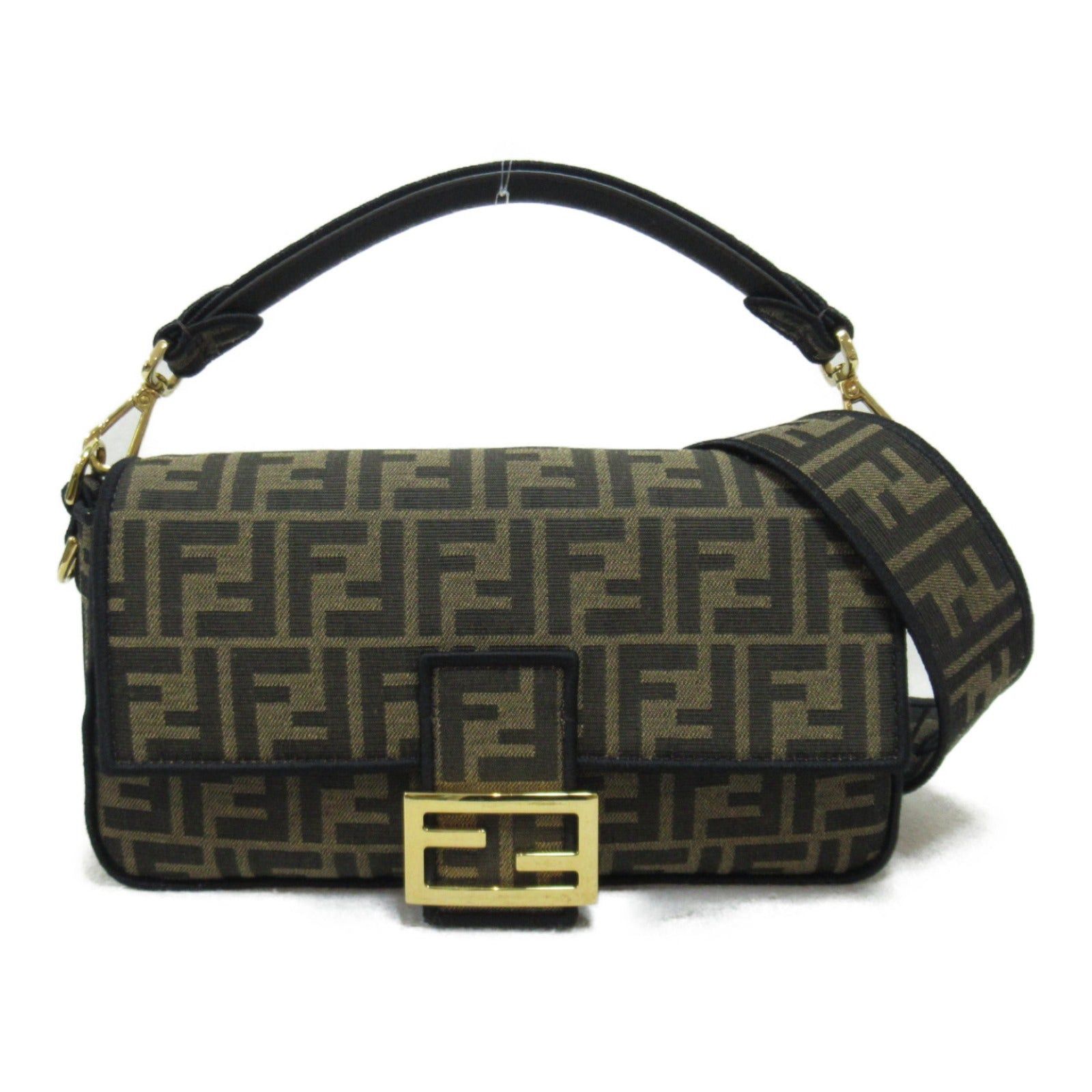 Fendi Fendi Mamma Bucket Shoulder Bag Canvas Leather Brown Size ONE SIZE - 1 Thumbnail