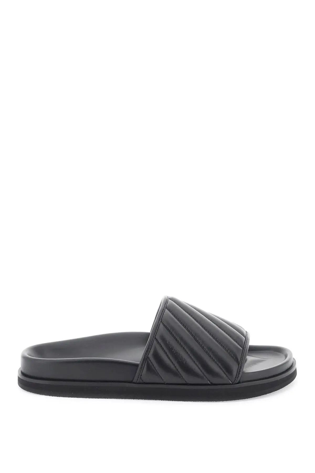 image of Off White O1S22I1N0324 Duffle Sliders In Black, Men's (Size 12)
