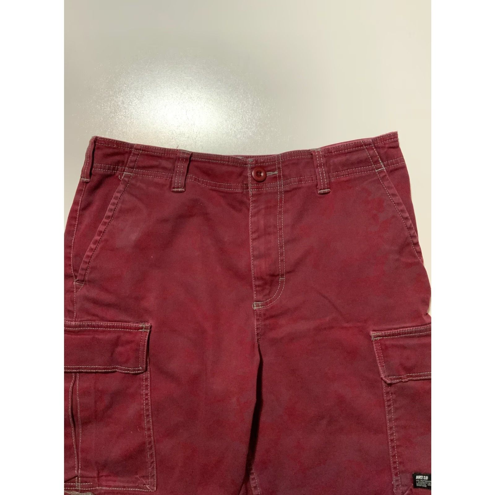 Nike VINTAGE Nike SB Hawthorne Red Camouflage Ripstop Cargo Shorts Sz. 30 Size US 30 / EU 46 - 6 Thumbnail