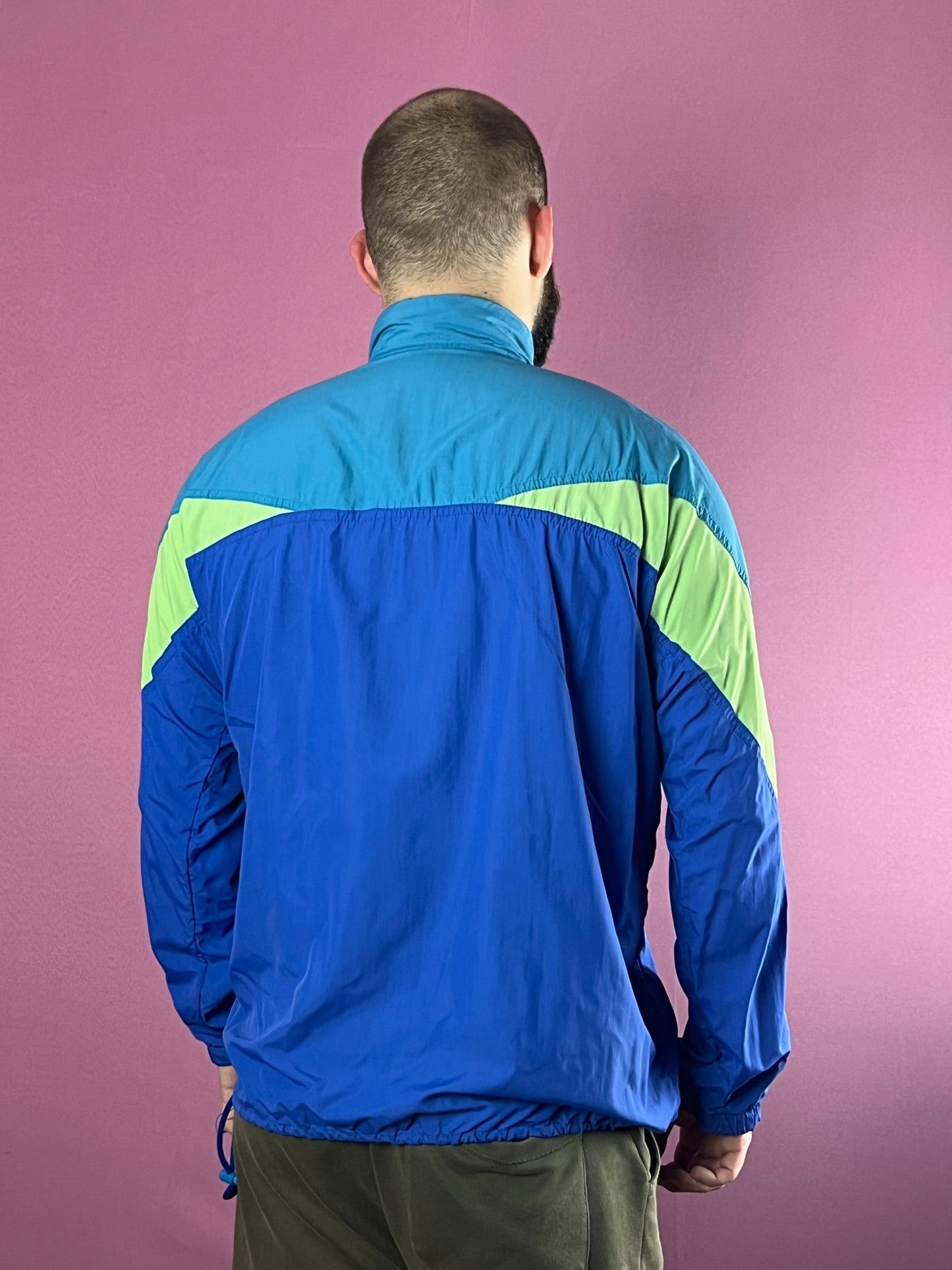 Vintage New Line for Athletes Vintage Men's Windbreaker Jacket - L Size US L / EU 52-54 / 3 - 3 Thumbnail