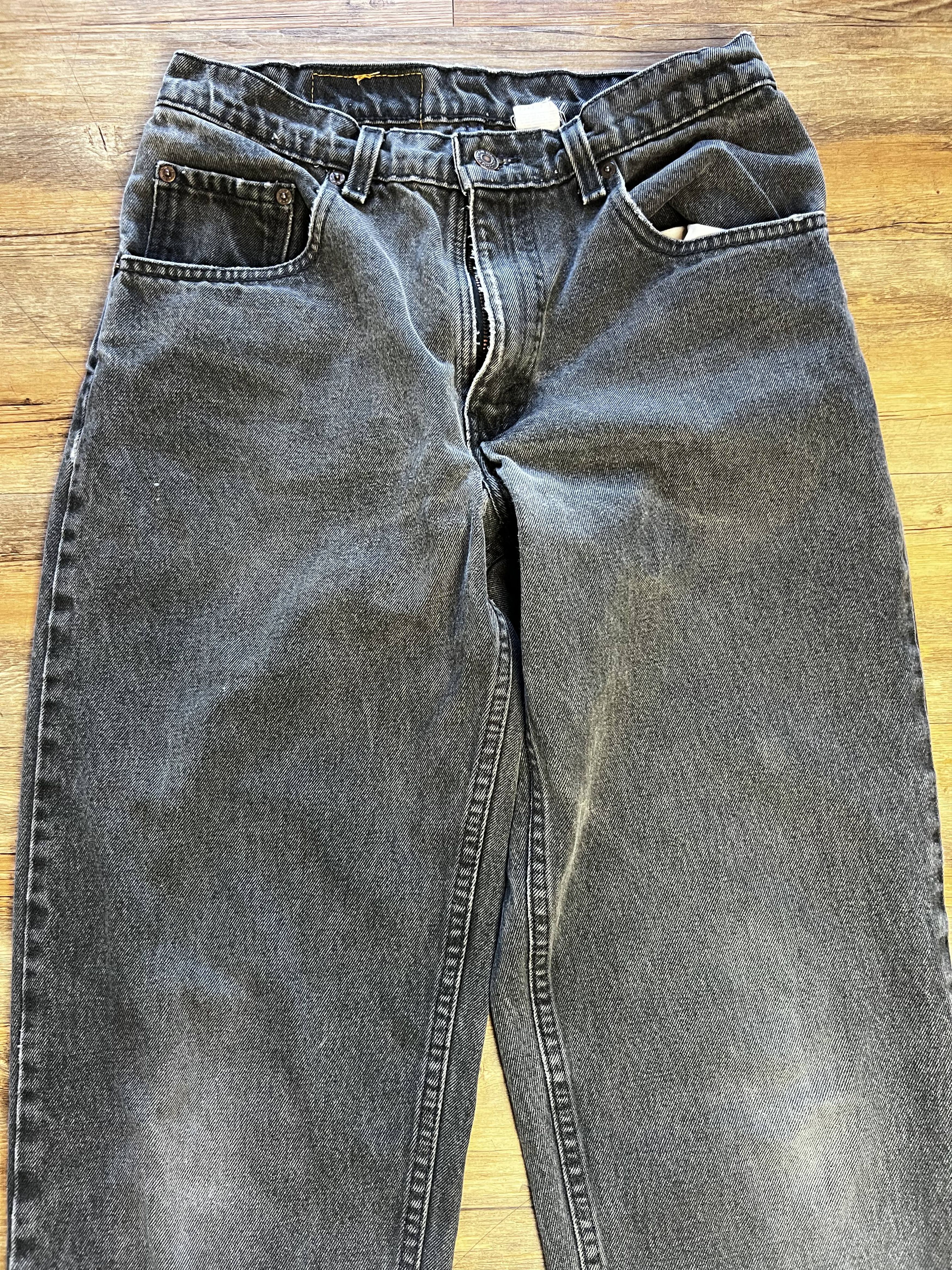 Levi's Vintage 560 Black Levi's Loose Fit Tapered Leg Denim Jeans Size US 30 / EU 46 - 3 Thumbnail