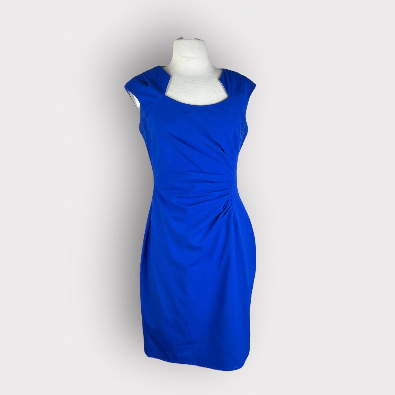 Calvin Klein Calvin Klein | Cobalt Blue Sheath Dress | Size 4 Size S / US 4 / IT 40 - 2 Thumbnail