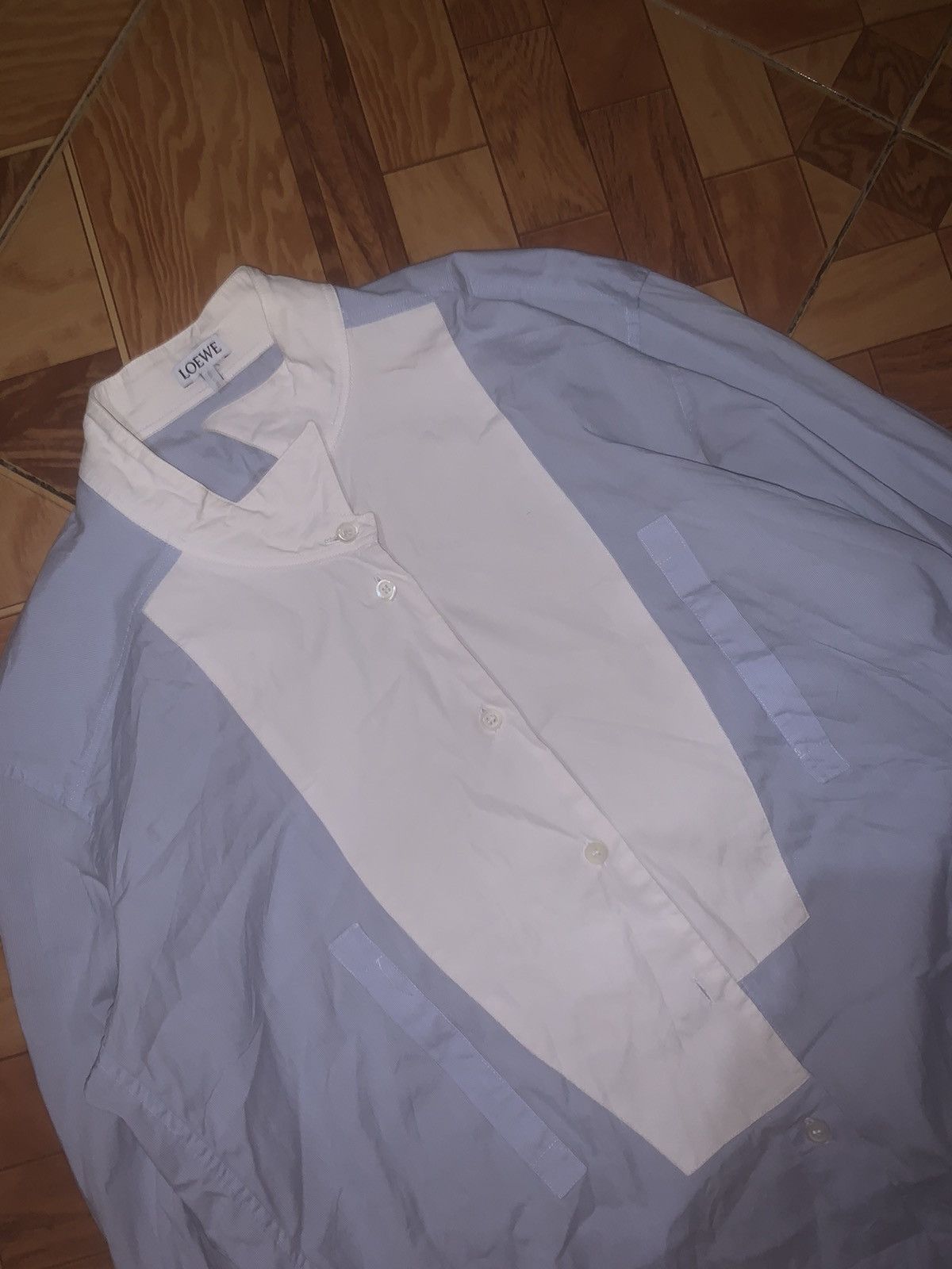 Designer × Loewe Loewe asymmetric button-down shirt Size S / US 4 / IT 40 - 2 Thumbnail