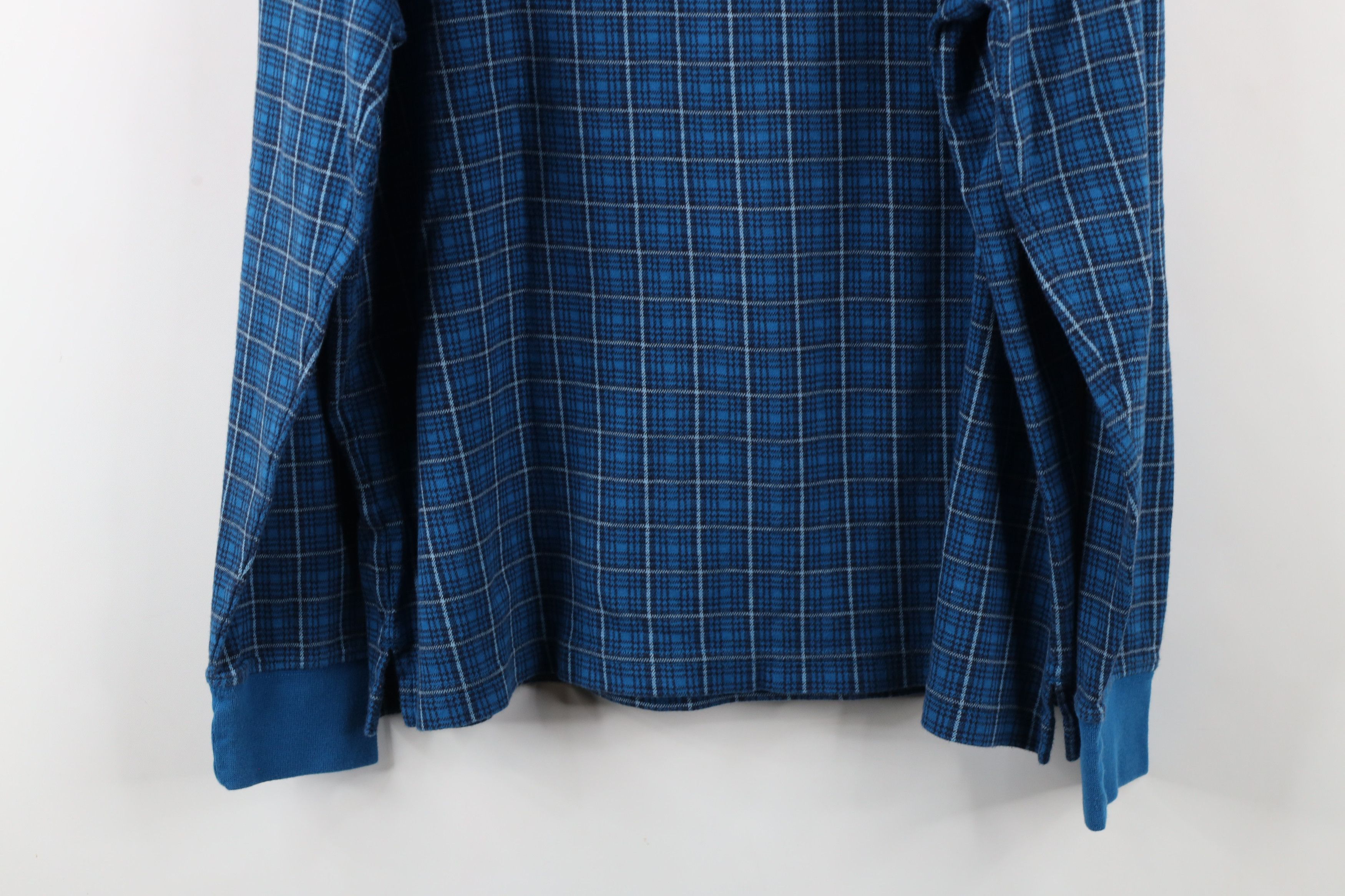 Lands' End × Vintage Vintage Y2K Lands End Long Sleeve Rugby Polo Shirt Plaid Size US L / EU 52-54 / 3 - 9 Thumbnail