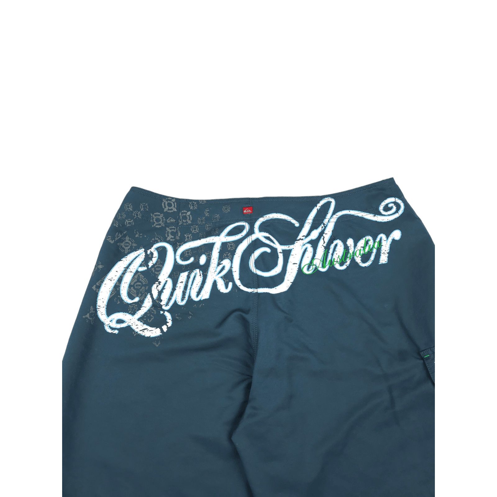Quiksilver 💎 Vintage Quiksilver Logo Graphic Blue Y2K Shorts Japanese Size US 36 / EU 52 - 3 Thumbnail