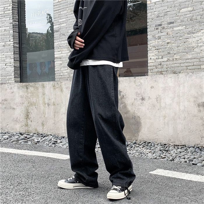 Streetwear Black Baggy Denim Jeans | Grailed