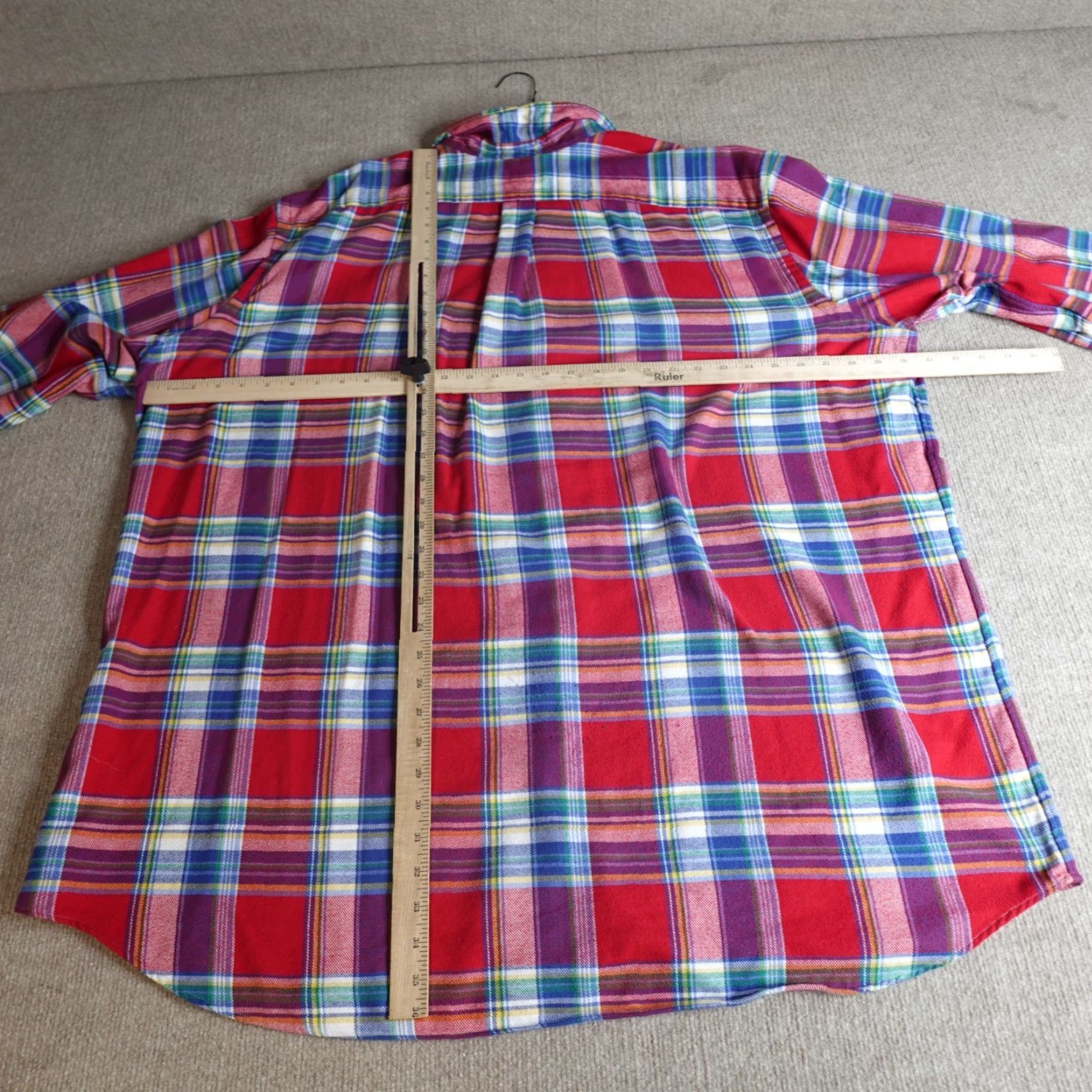 Polo Ralph Lauren Polo Ralph Lauren Shirt 3XLT Red Blue Plaid Performance Flannel Shirt Size US XXL / EU 58 / 5 - 4 Thumbnail