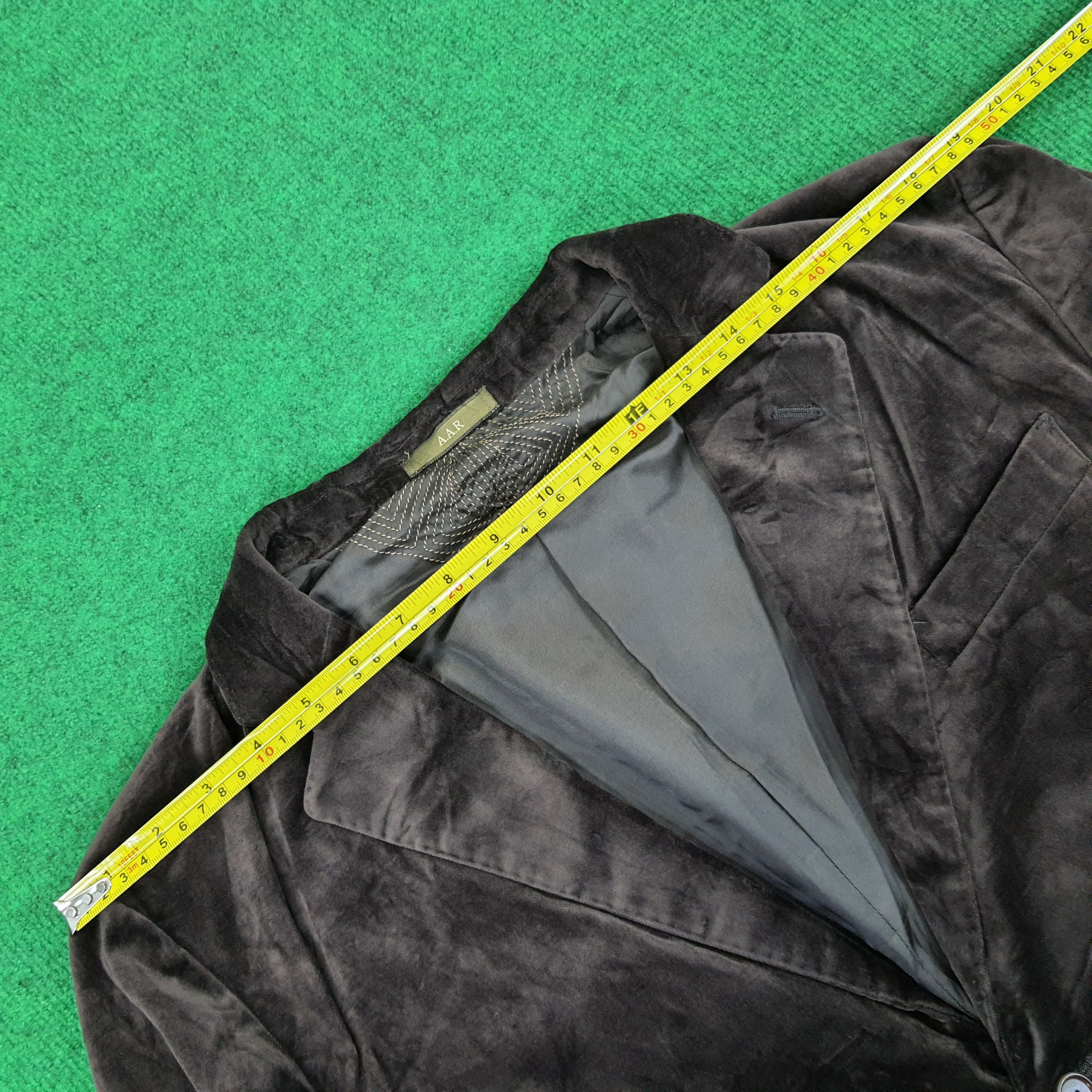 Japanese Brand Vintage Yohji Yamamoto A.A.R Velvet Blazer Size US M / EU 48-50 / 2 - 9 Thumbnail