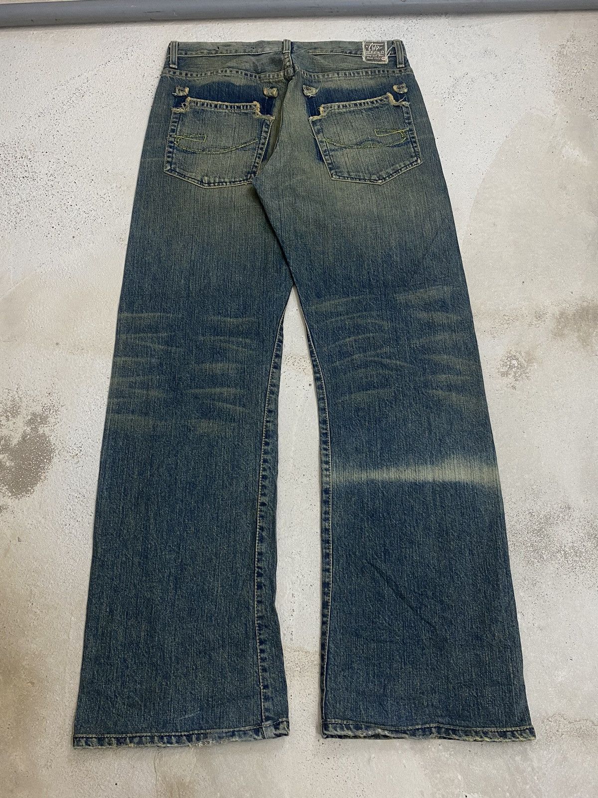 Hysteric Glamour × Japanese Brand Chip Pepper Jean Baggy Mud Washed Whisker Distressed Size US 30 / EU 46 - 3 Thumbnail