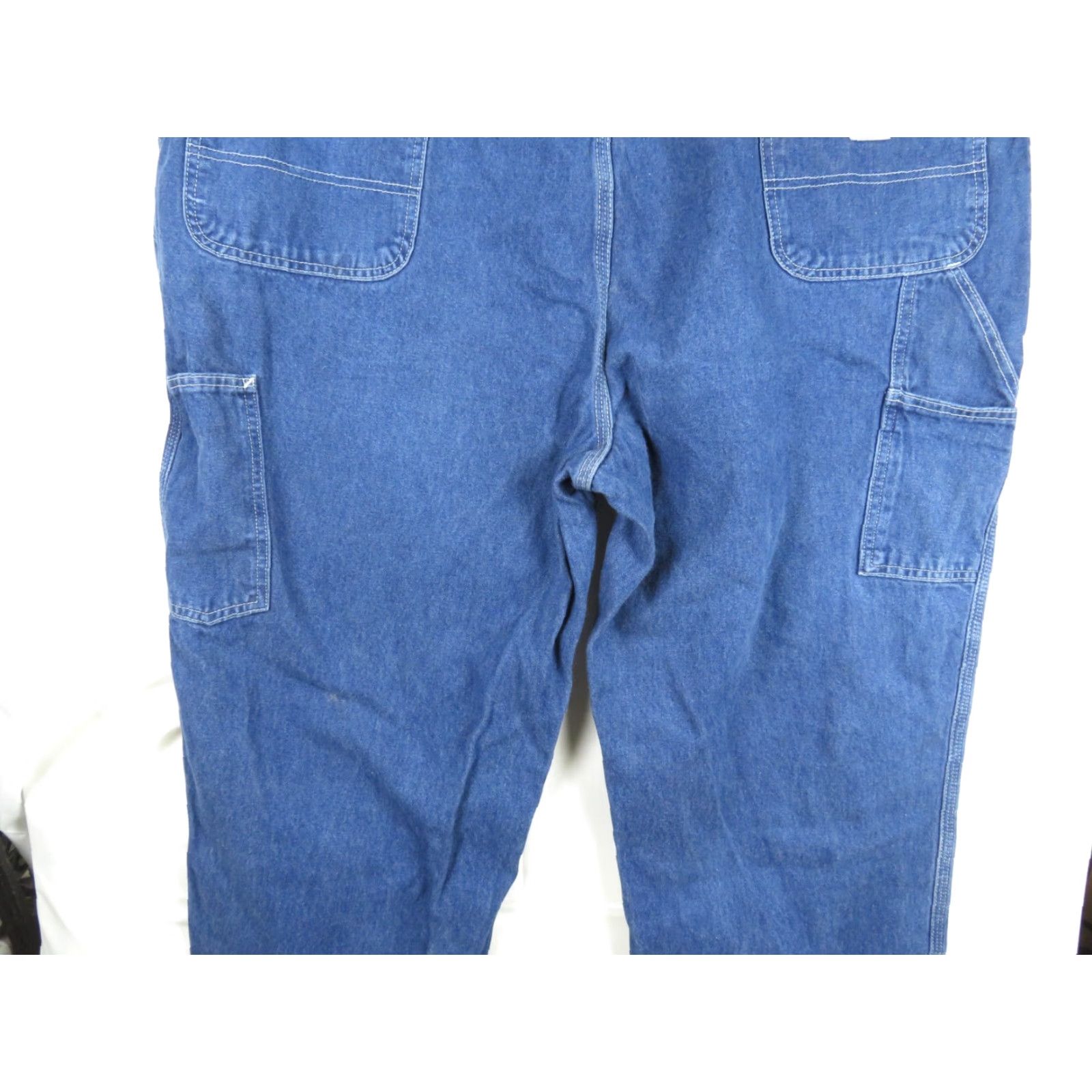 Carhartt VINTAGE Carhartt Jeans - 46x32 Dungaree Regular Denim Blue Mens Cargo Carpenter Work Pants Relaxed Fit Used Jeans Size US 30 / EU 46 - 7 Thumbnail