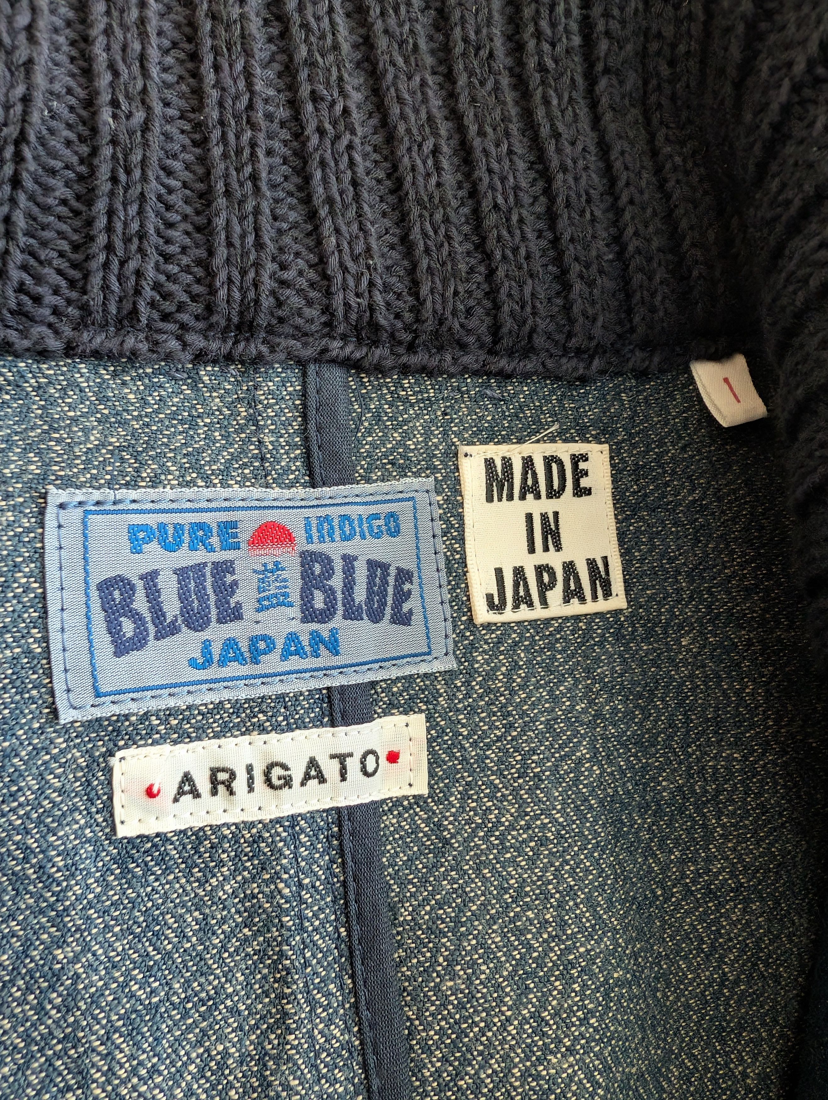 Blue Blue Japan RARE Blue Blue Japan Ribbed Collar Coverall Jacket Size US S / EU 44-46 / 1 - 3 Thumbnail