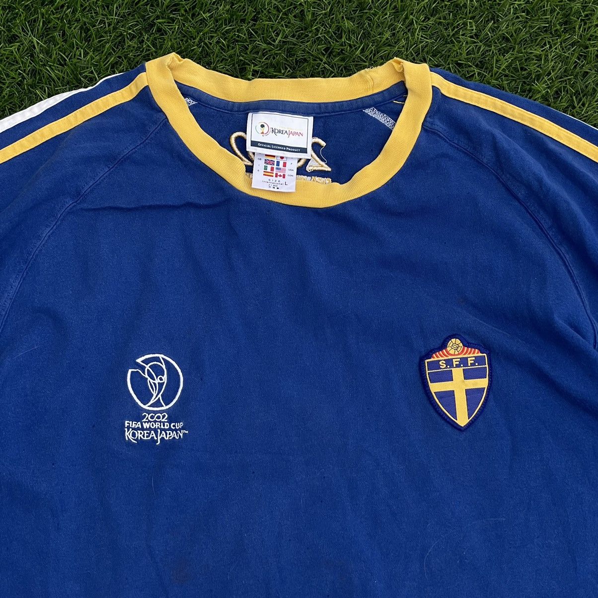 Adidas × Vintage VINTAGE EARLY 00s ADIDAS WORLDCUP 2002 TSHIRT Size US L / EU 52-54 / 3 - 2 Thumbnail