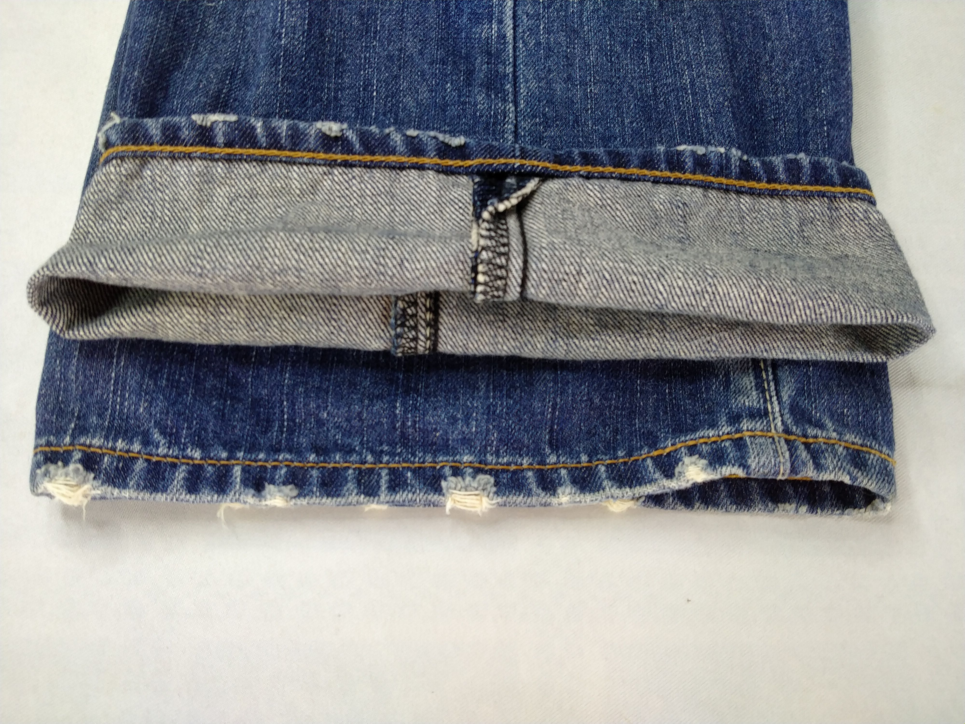 Levi's Distressed Levi's 708 Ripped Denim 34x33.5 -JN143 Size US 34 / EU 50 - 16 Thumbnail