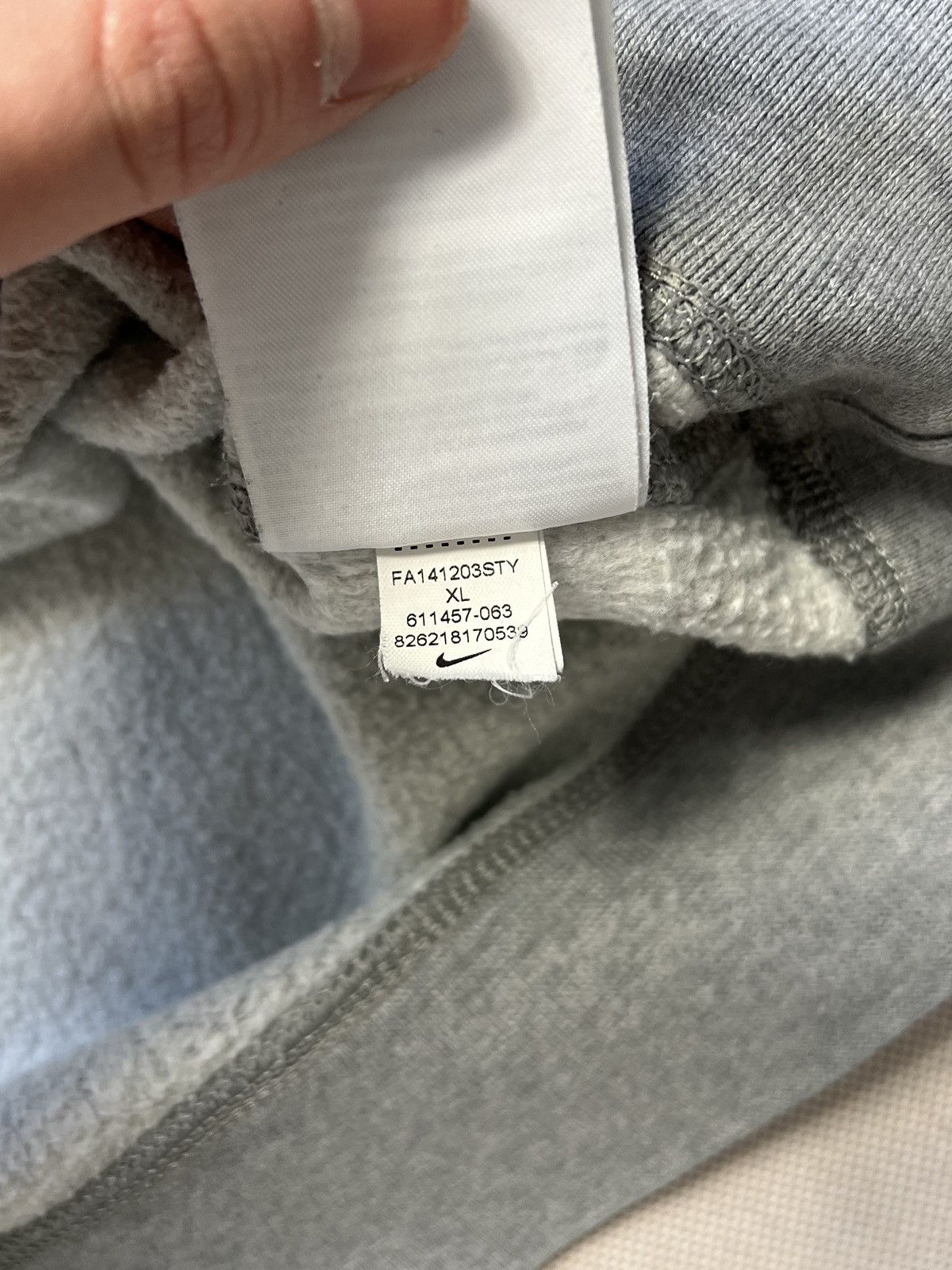 Nike Hoodie Nike small logo y2k swoosh boxy fit Size US XL / EU 56 / 4 - 3 Thumbnail