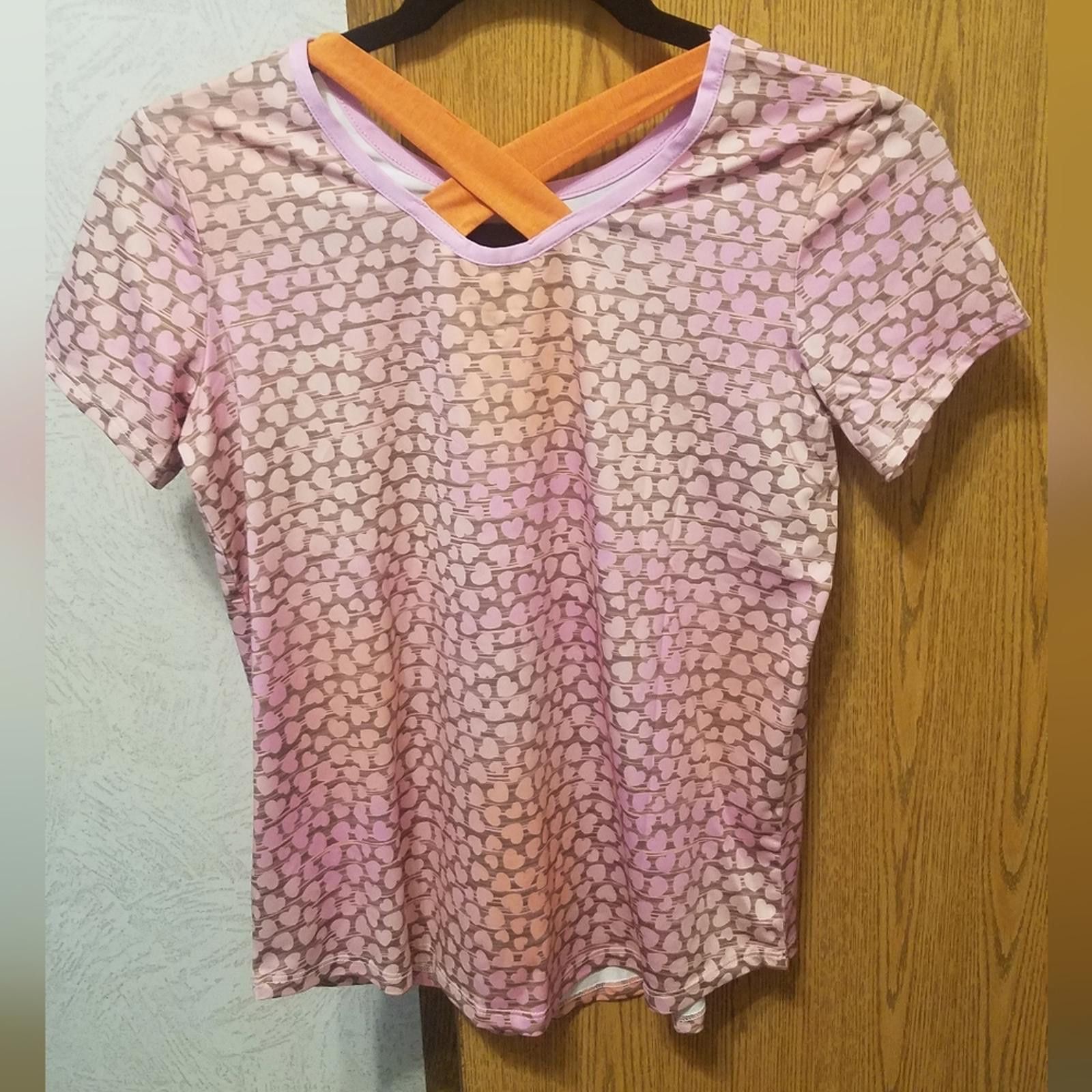 Lands' End NWT Lands End Pink Patterned Short Sleeve Top Size XL Size US XL / EU 56 / 4 - 2 Thumbnail