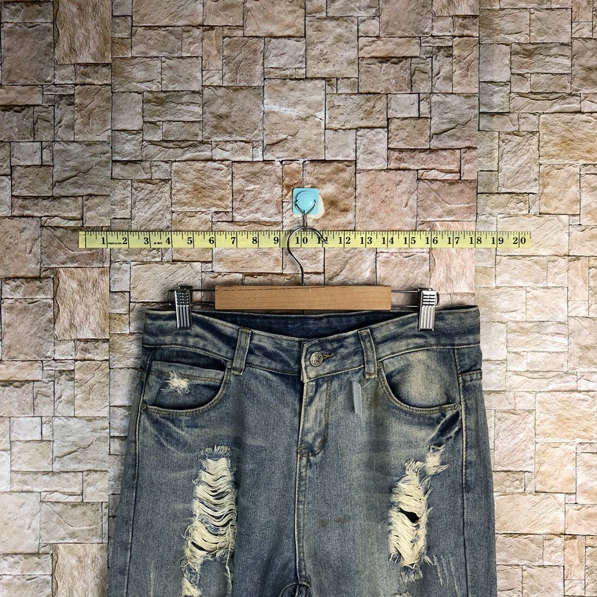 Japanese Brand Zichen Jeans Distressed Denim Pants #A129 Size US 31 - 4 Thumbnail