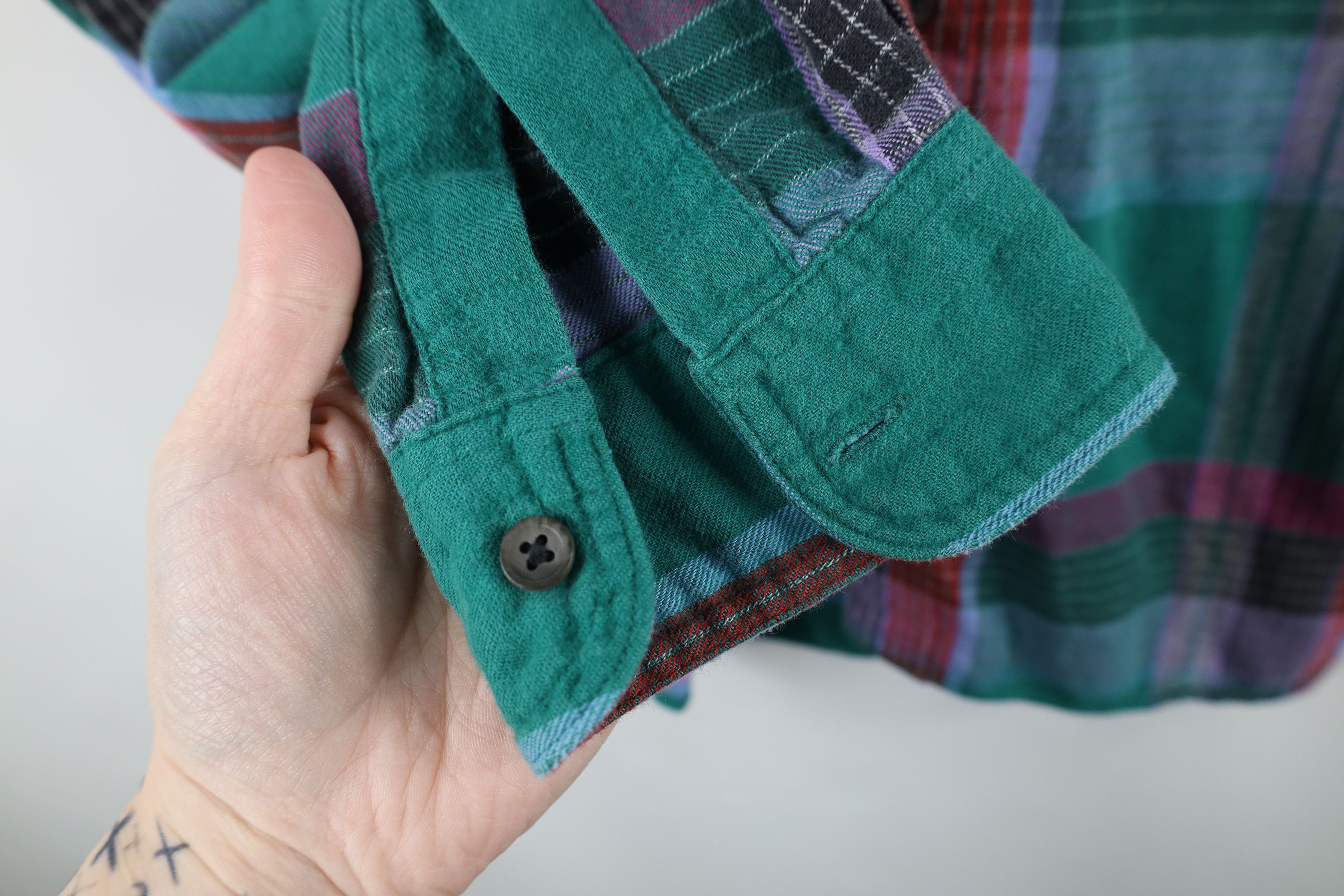Vintage Vintage 90s Streetwear Rainbow Flannel Button Down Shirt Size US M / EU 48-50 / 2 - 6 Thumbnail