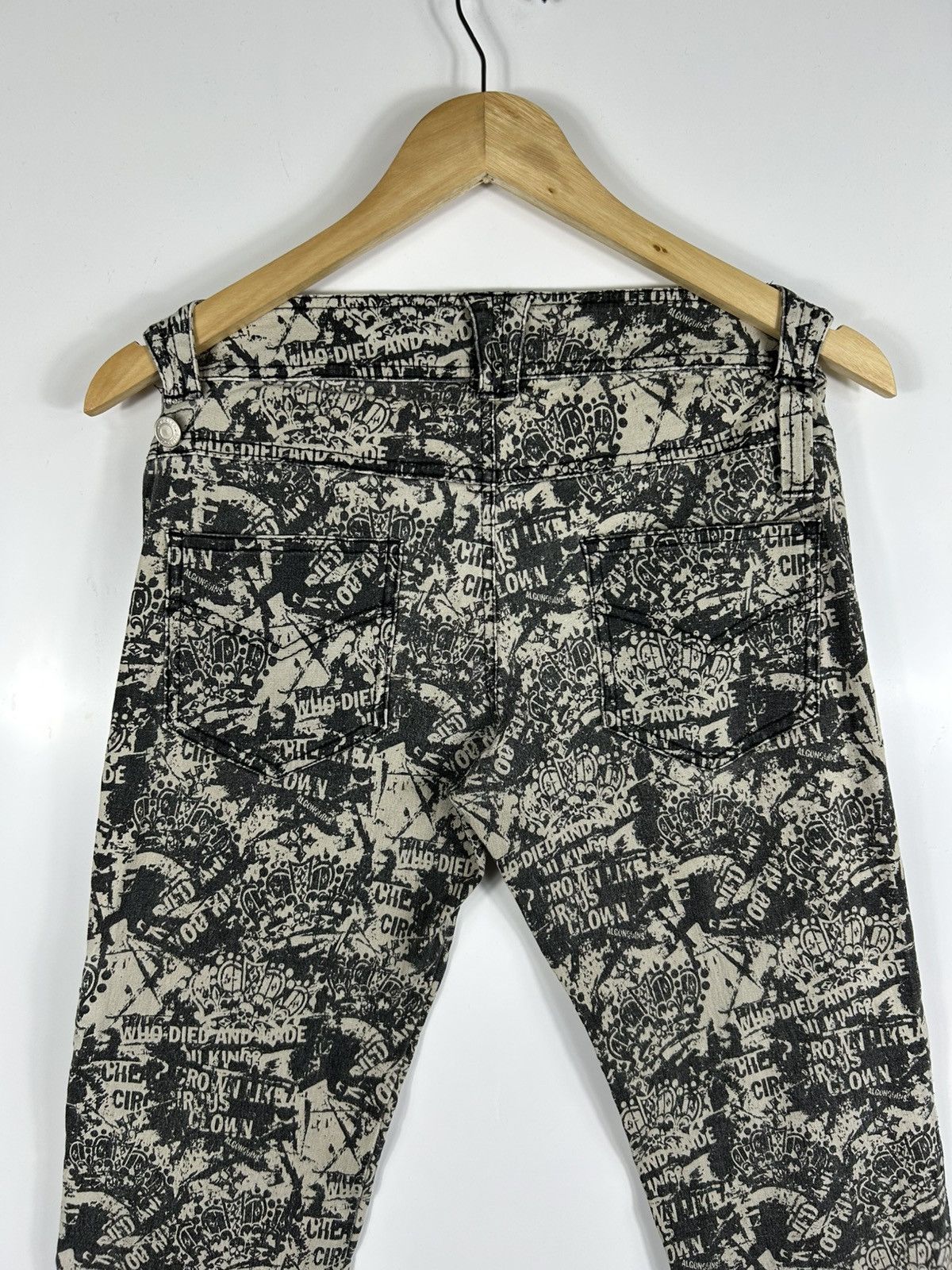 If Six Was Nine ⚡️Vintage Algonquins Skinny Punk Style Denim Size US 31 - 16 Thumbnail