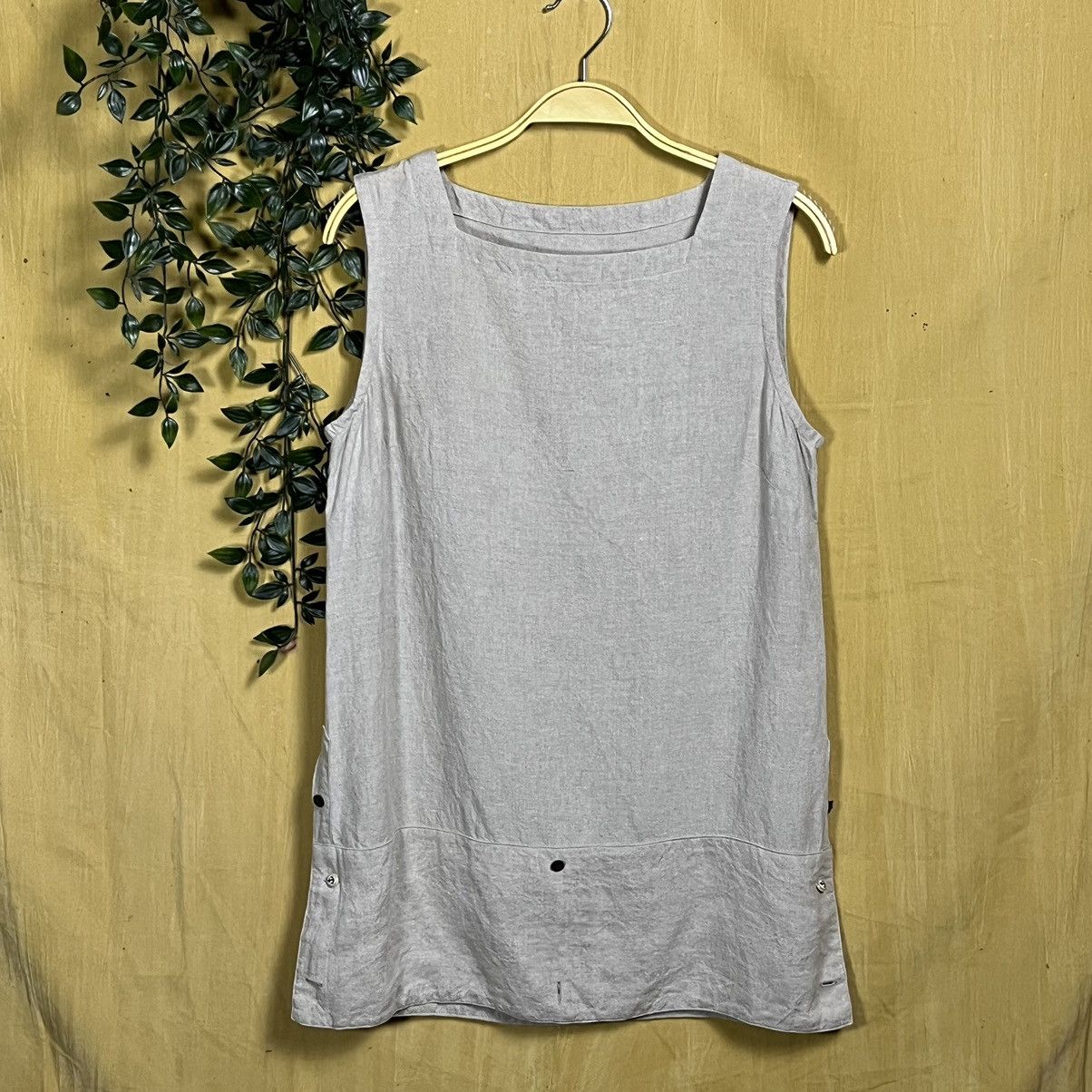 Kapital A6 Kapital Sleeveles khaki cenves Apron Size US XS / EU 42 / 0 - 5 Thumbnail