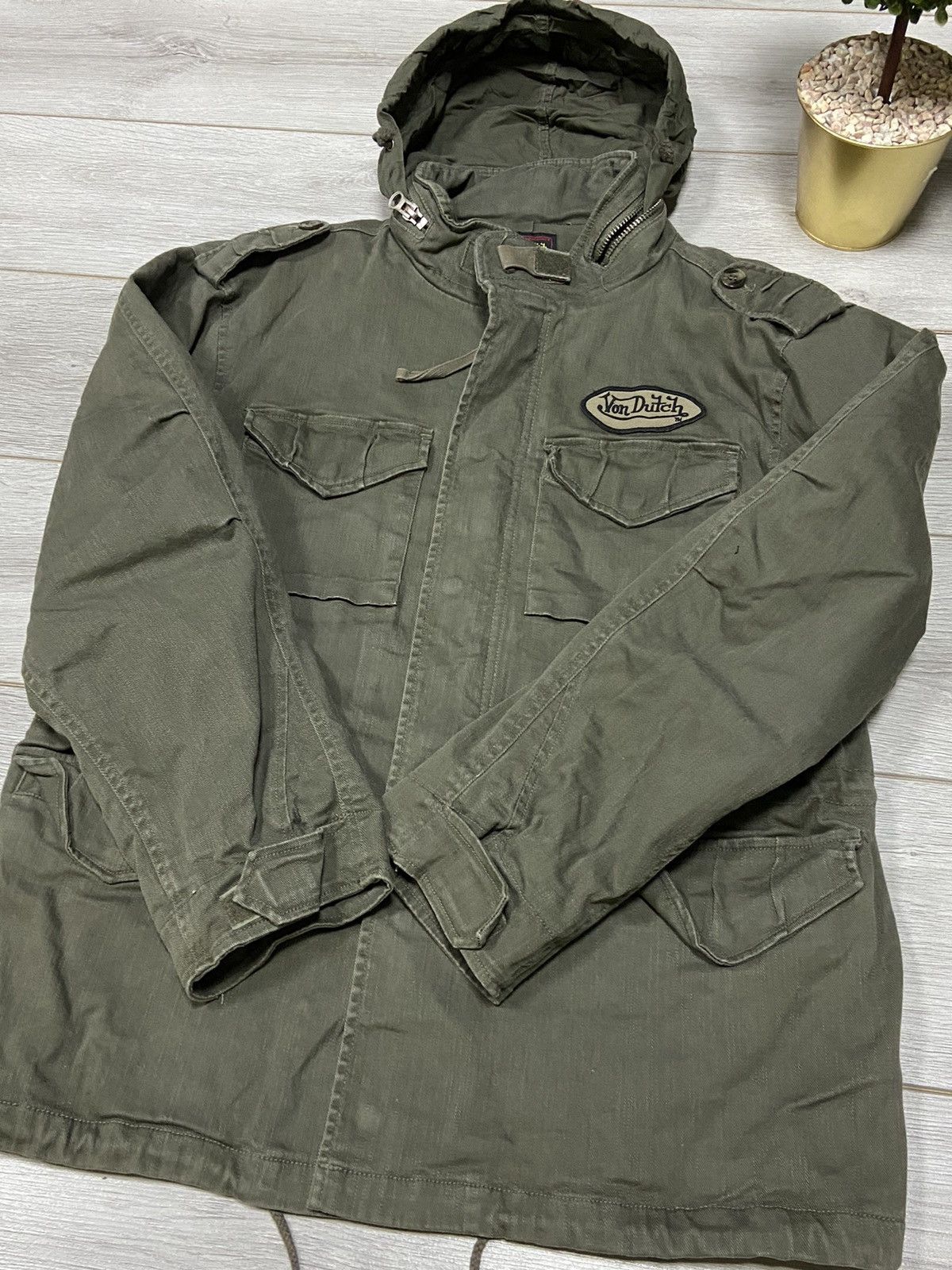 Von Dutch Von Dutch 2 in 1 moto bike girl RARE vintage jacket + Lining Size US L / EU 52-54 / 3 - 10 Thumbnail