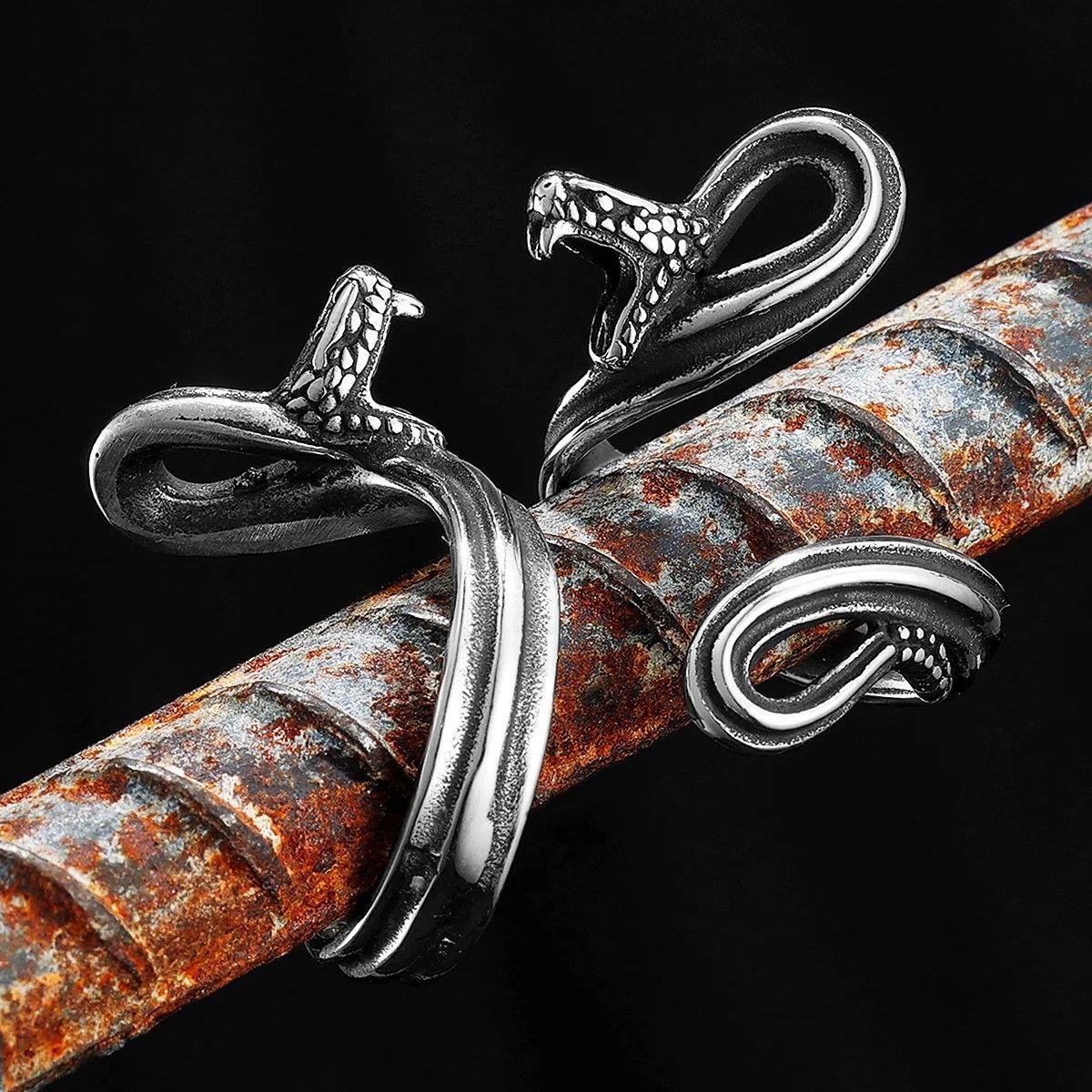 Jewelry Ferocious Snake Ring Size ONE SIZE - 1 Thumbnail
