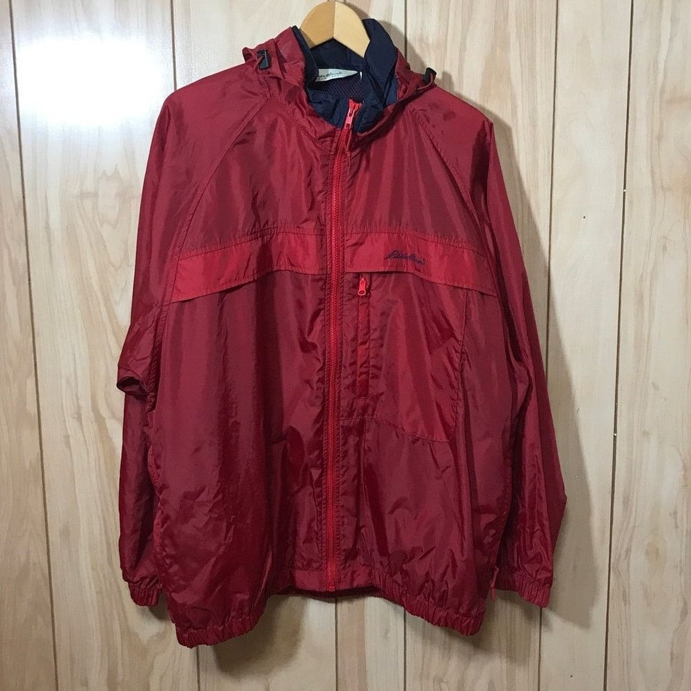 Eddie Bauer Eddie Bauer Sac Jac Red Retro Vintage 90s Hooded Jacket S Size US S / EU 44-46 / 1 - 1 Thumbnail
