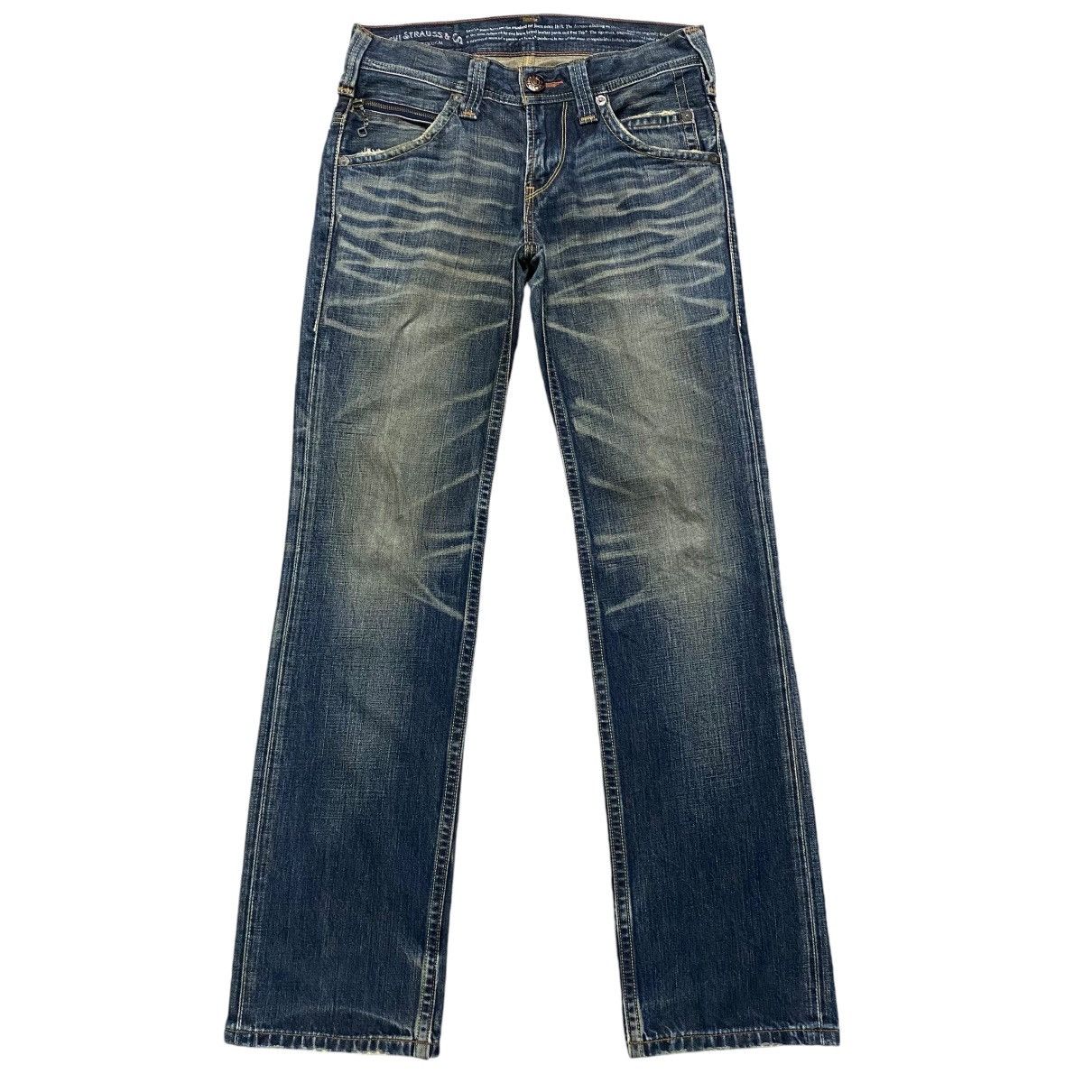 Levi's Y2K Levis 502 Gemstone Distressed Jeans Size US 29 - 2 Thumbnail