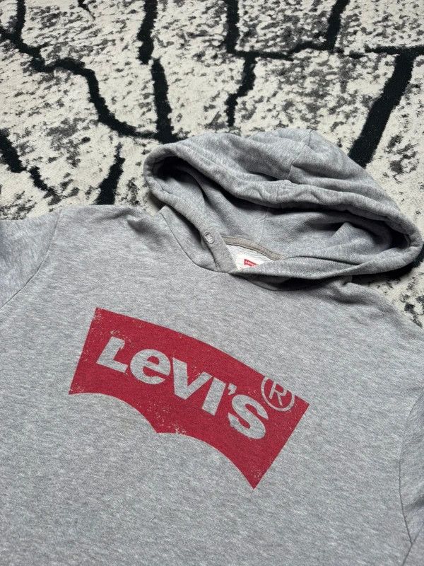 Levi's Levis hoodie gray red M Size US M / EU 48-50 / 2 - 4 Thumbnail