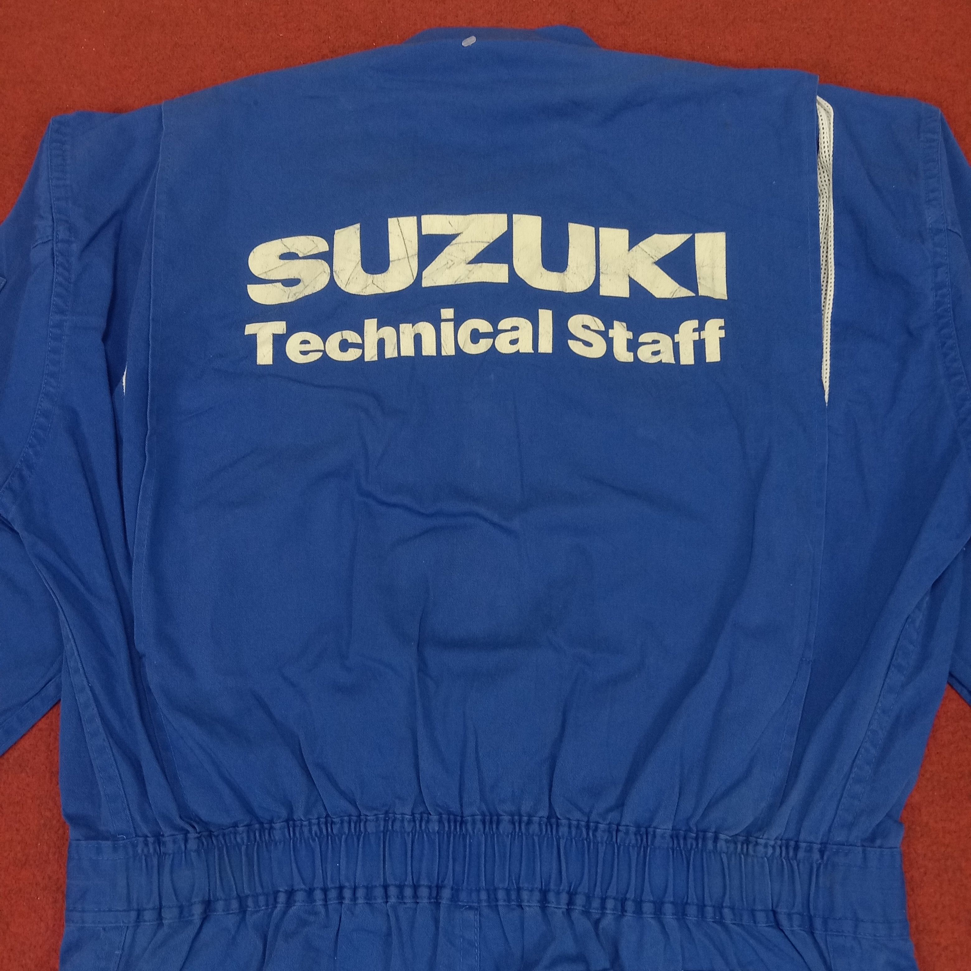 Japanese Brand × Vintage Suzuki Technical Staff Racing Style Team Coverall Jacket Size US M / EU 48-50 / 2 - 2 Thumbnail