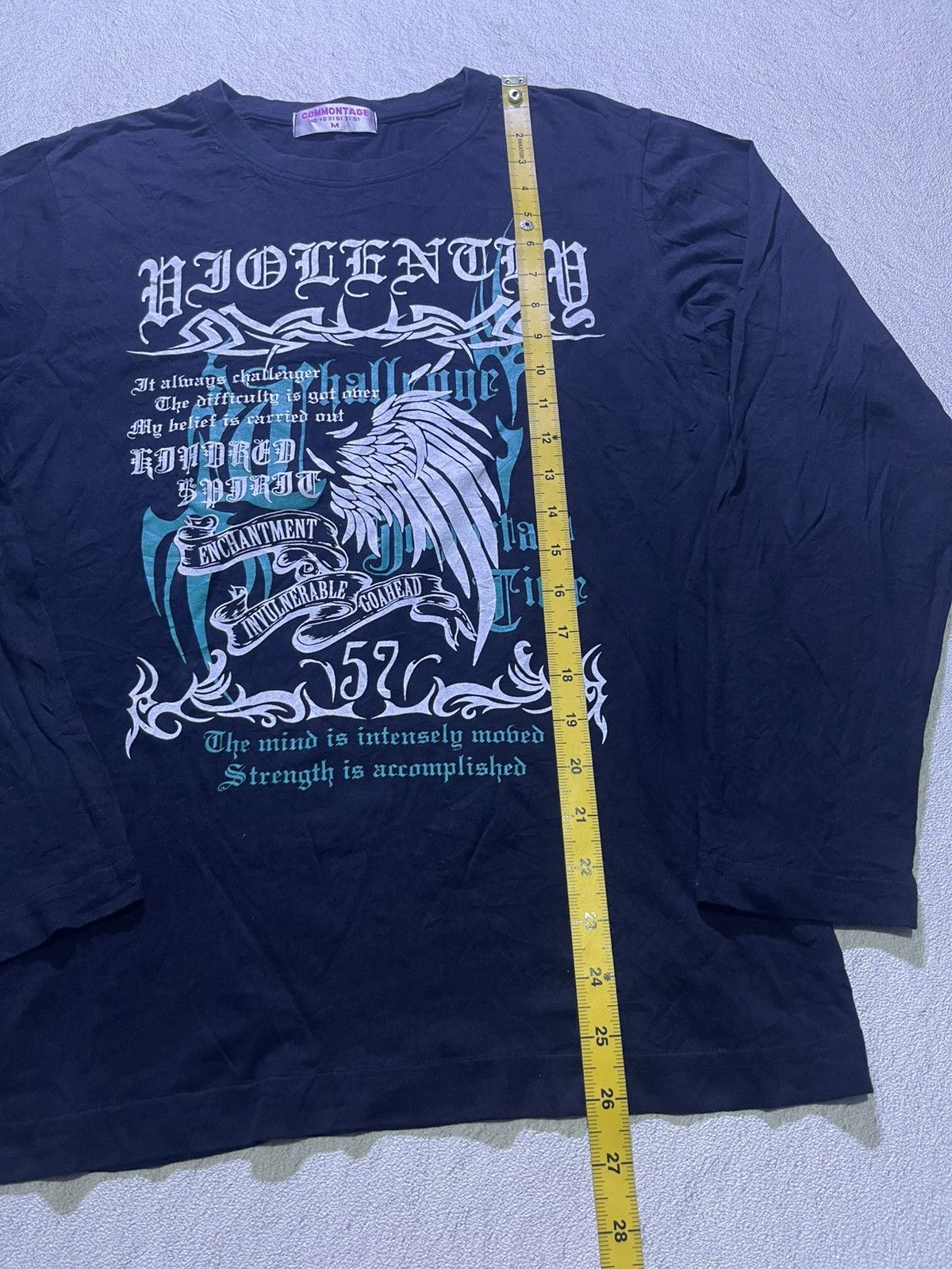 Japanese Brand Y2K COMMONTAGE long sleeve tshirt Size US M / EU 48-50 / 2 - 9 Thumbnail