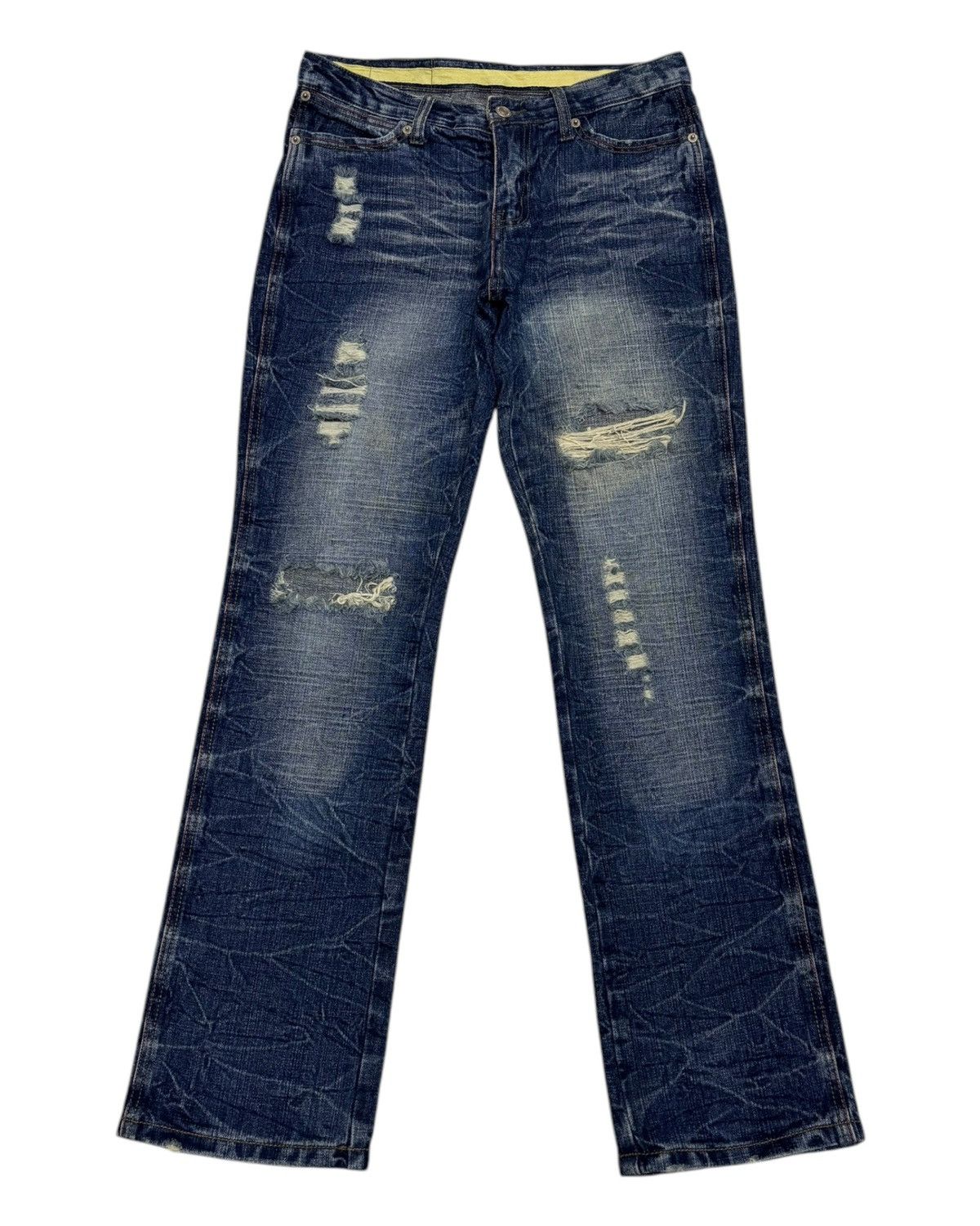 Japanese Brand Japanese Brand M2368 Ripped Distressed Denim Jeans Size US 30 / EU 46 - 1 Thumbnail