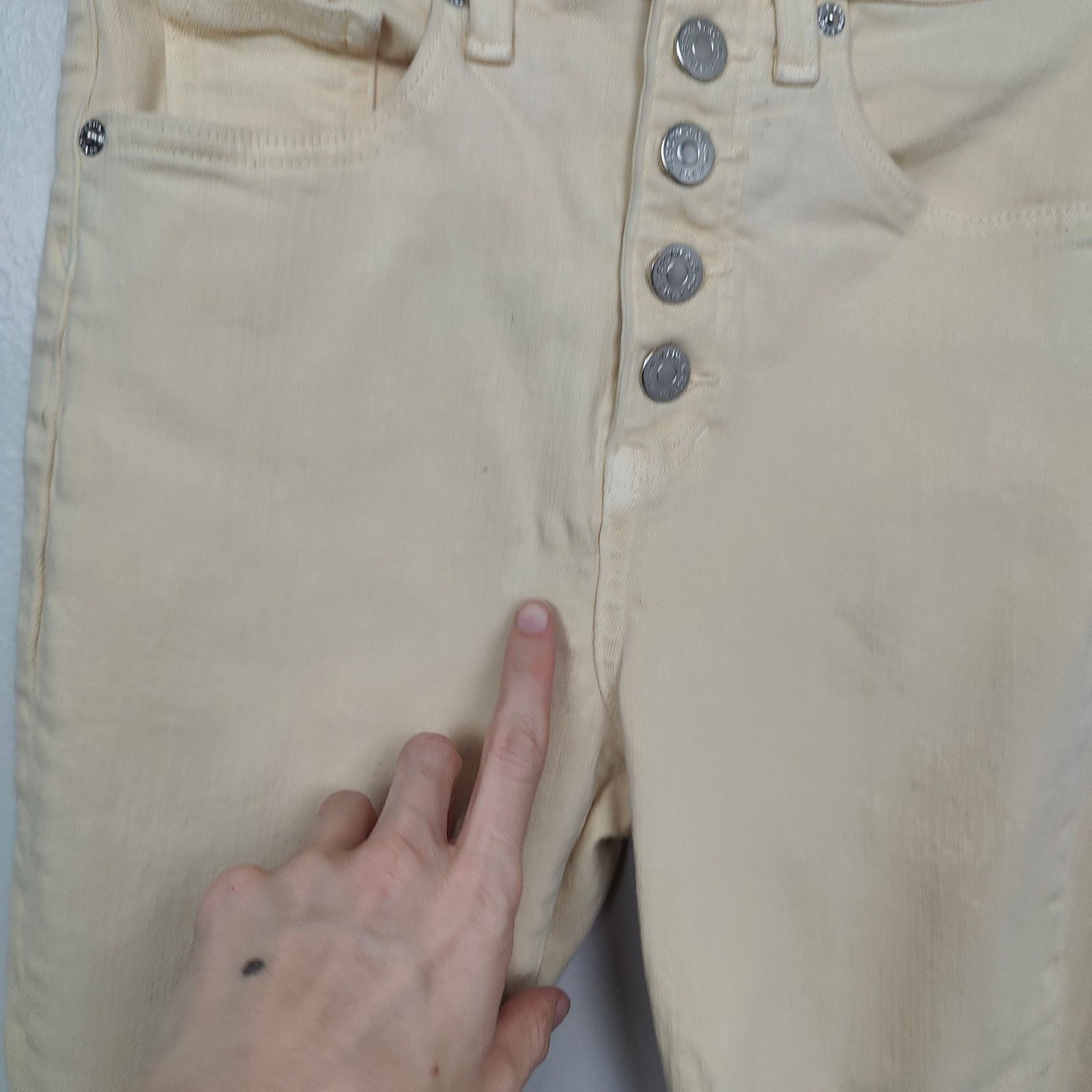 Veronica Beard Veronica Beard Skinny Jeans Womens 27 4 Maera Mustard Yellow Size 27" / US 4 / IT 40 - 3 Thumbnail