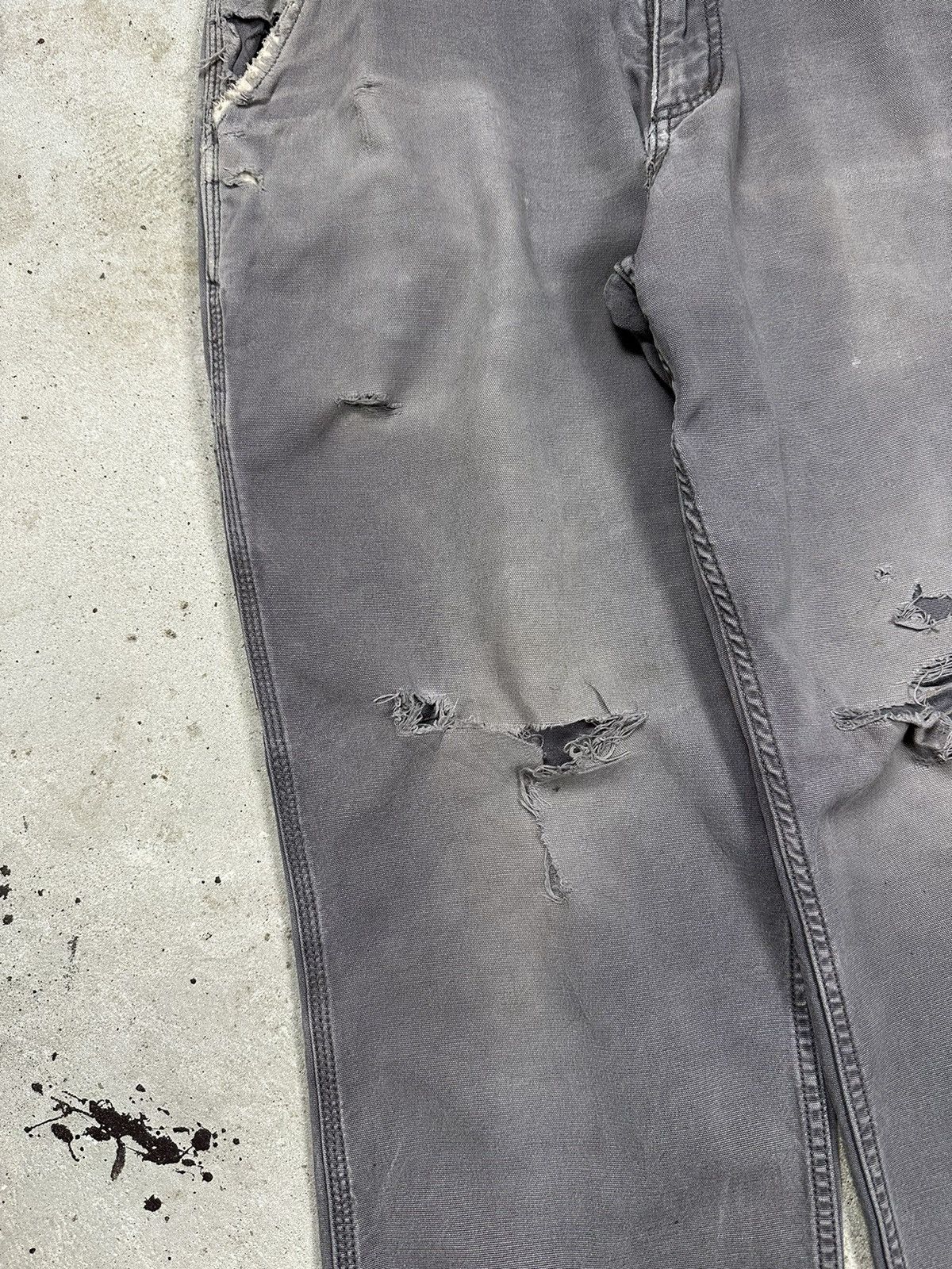 Carhartt ‼️ Vintage Carhartt Distressed Single Knee Carpenter Pants Size US 32 / EU 48 - 4 Thumbnail
